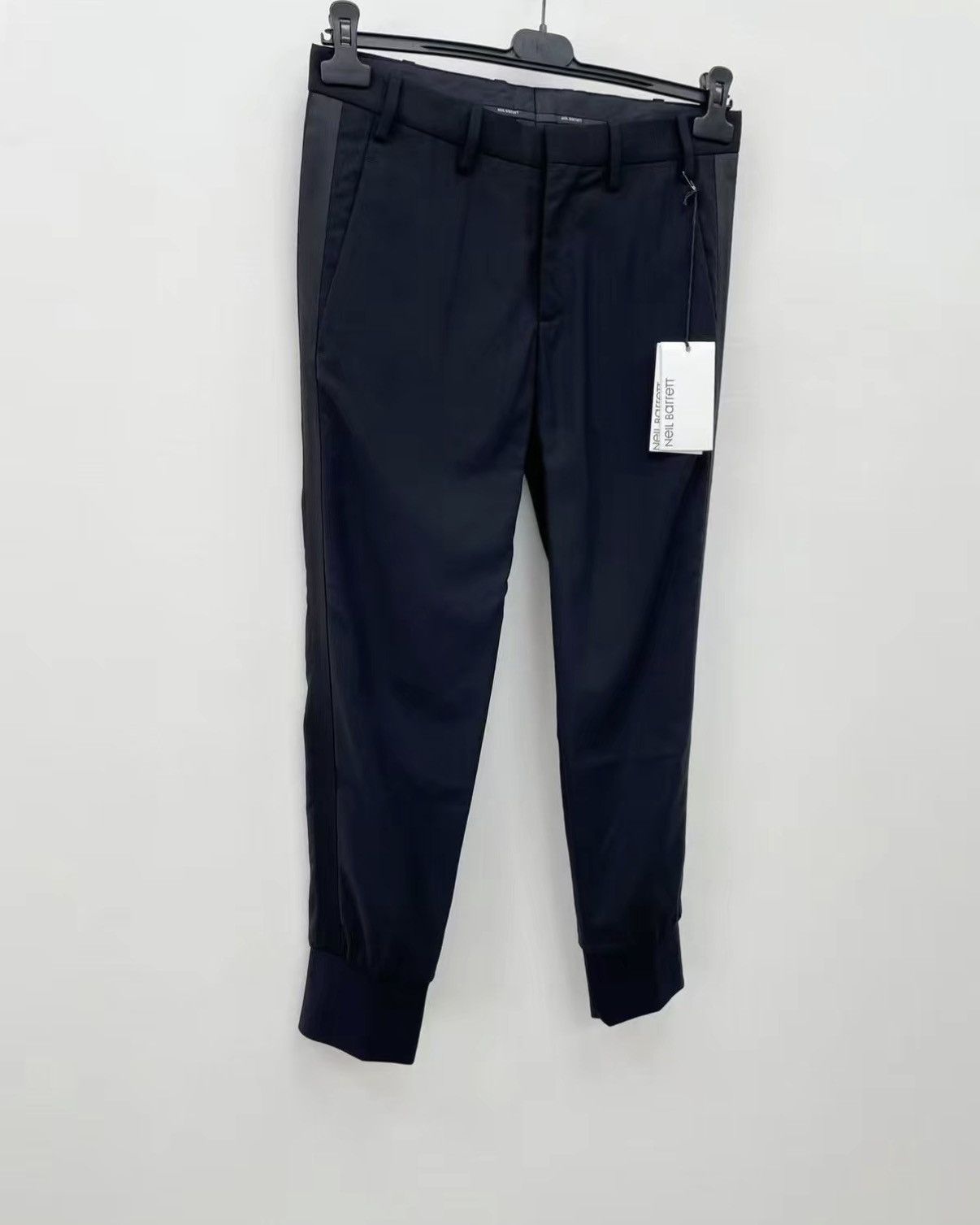Neil Barrett Neil Barrett Wool Ribbon Cropped Casual Pants J30 Size US 34 / EU 50 - 2 Thumbnail