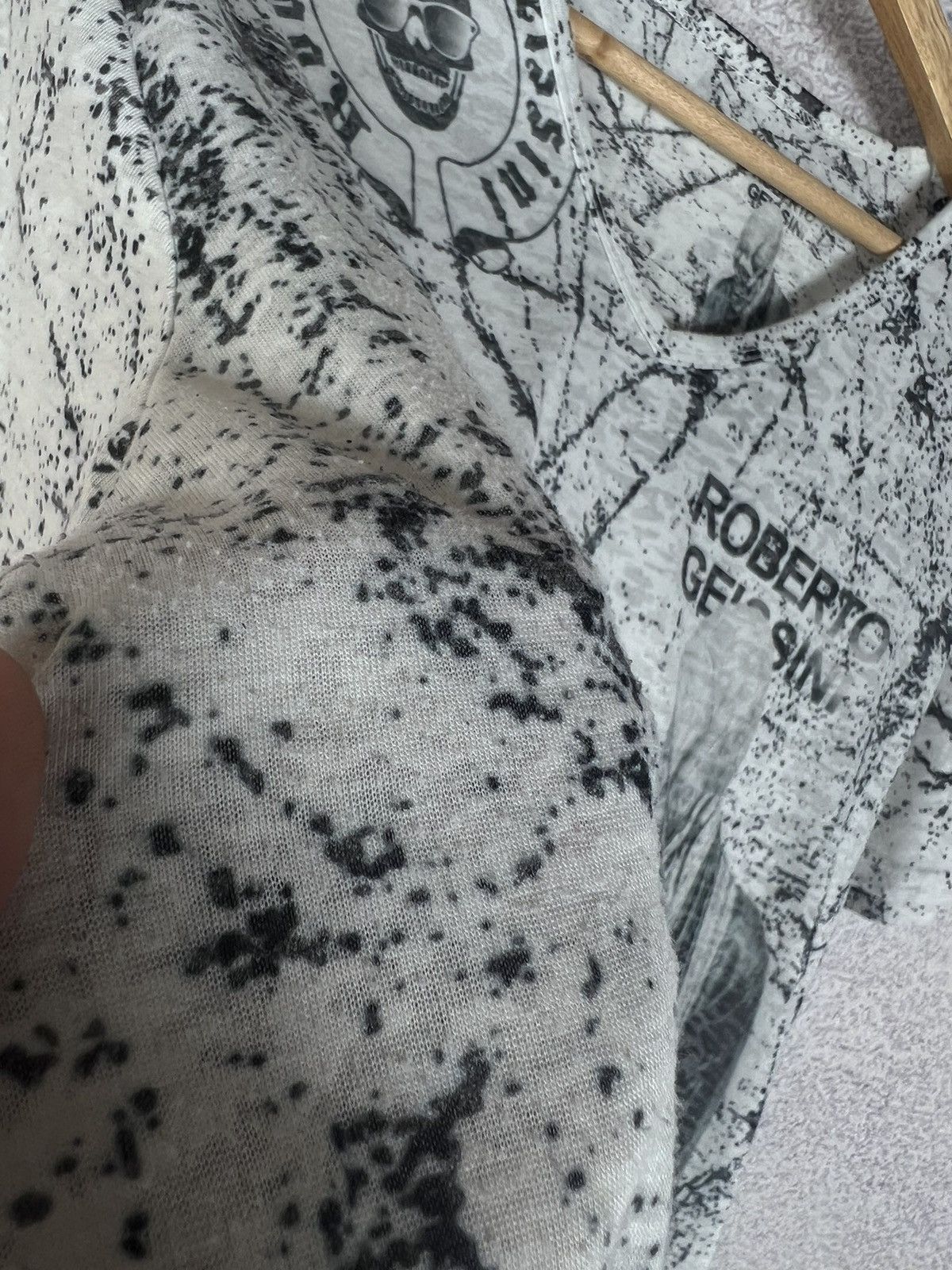Designer Vintage Roberto Geissini American Skull T-Shirt Cowboy Tee Size US XL / EU 56 / 4 - 10 Thumbnail