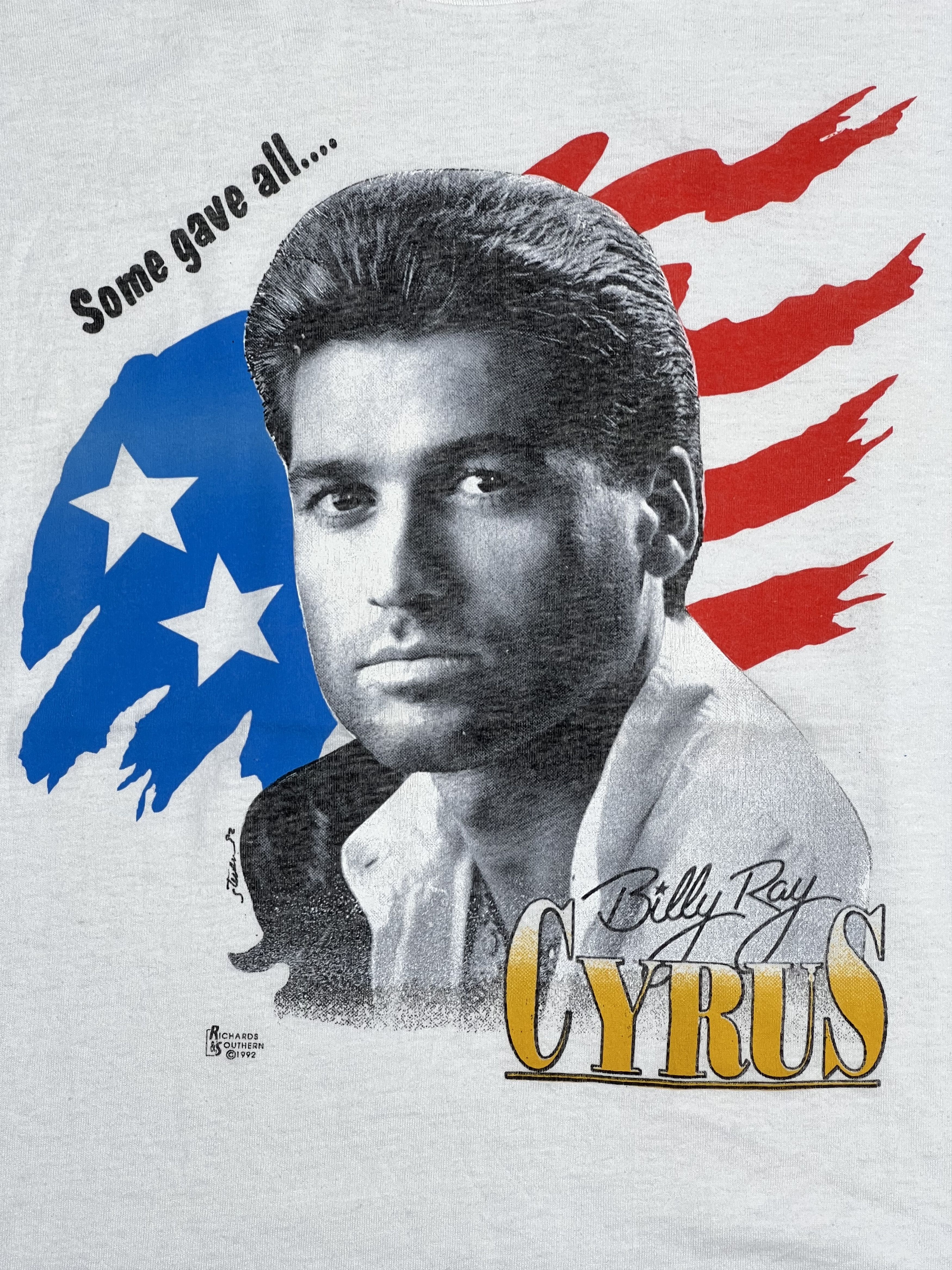 Band Tees GTMA258 Vtg 90s Billy Ray Cyrus American Singer Actor (XL) Size US XL / EU 56 / 4 - 2 Thumbnail