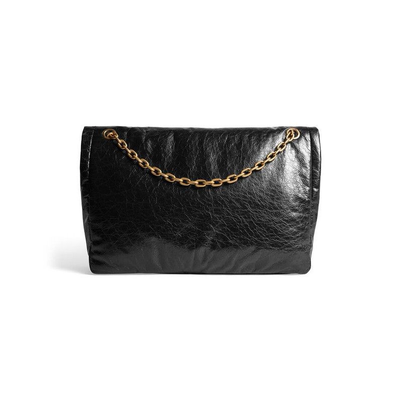 Balenciaga o1srvl11e0526 Size: OS / Monaco Large Chain Bag in Black Size ONE SIZE - 6 Thumbnail