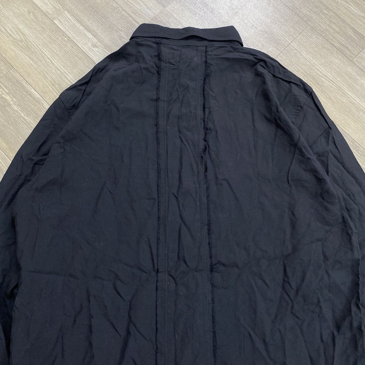 Yohji Yamamoto Archive Y’S For Men Yohji Yamamoto Black Long Shirt Designer Size US S / EU 44-46 / 1 - 15 Thumbnail