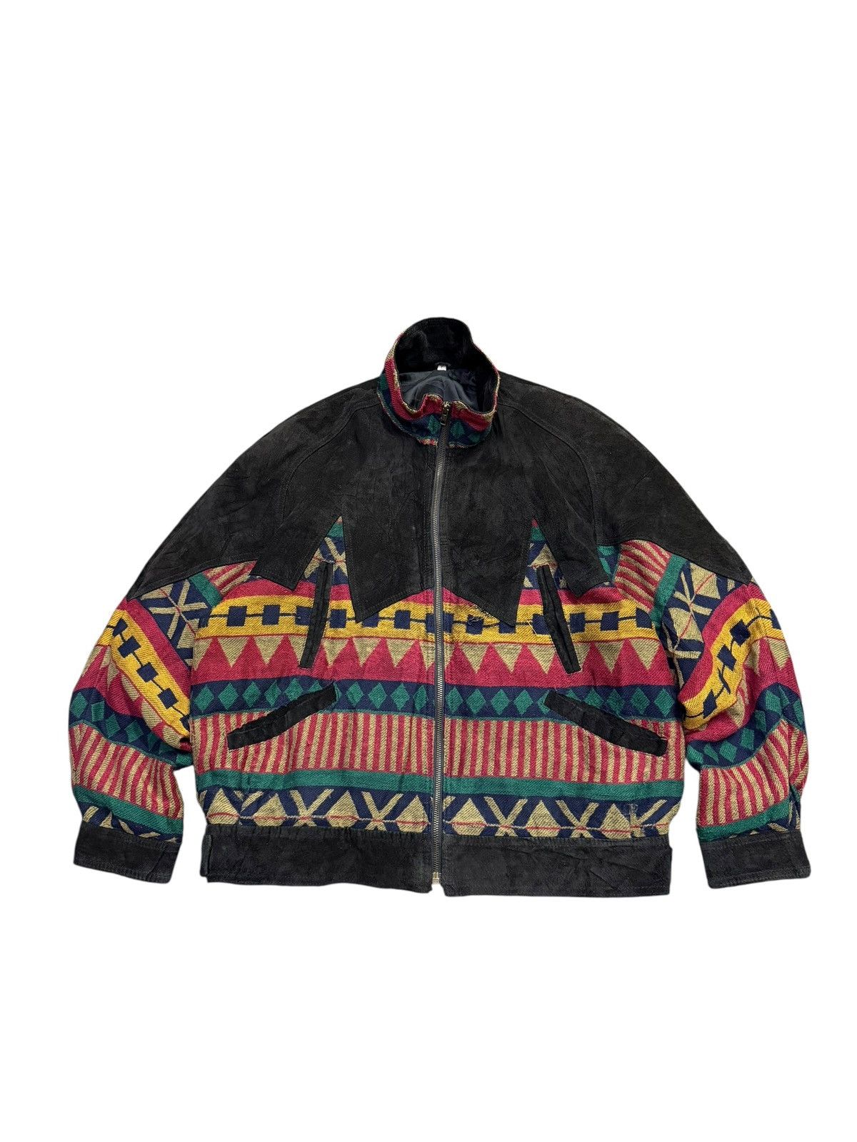 Vintage Vintage 80s Petit Lapin by Pollo Navajo Bomber Jacket Size US L / EU 52-54 / 3 - 1 Thumbnail