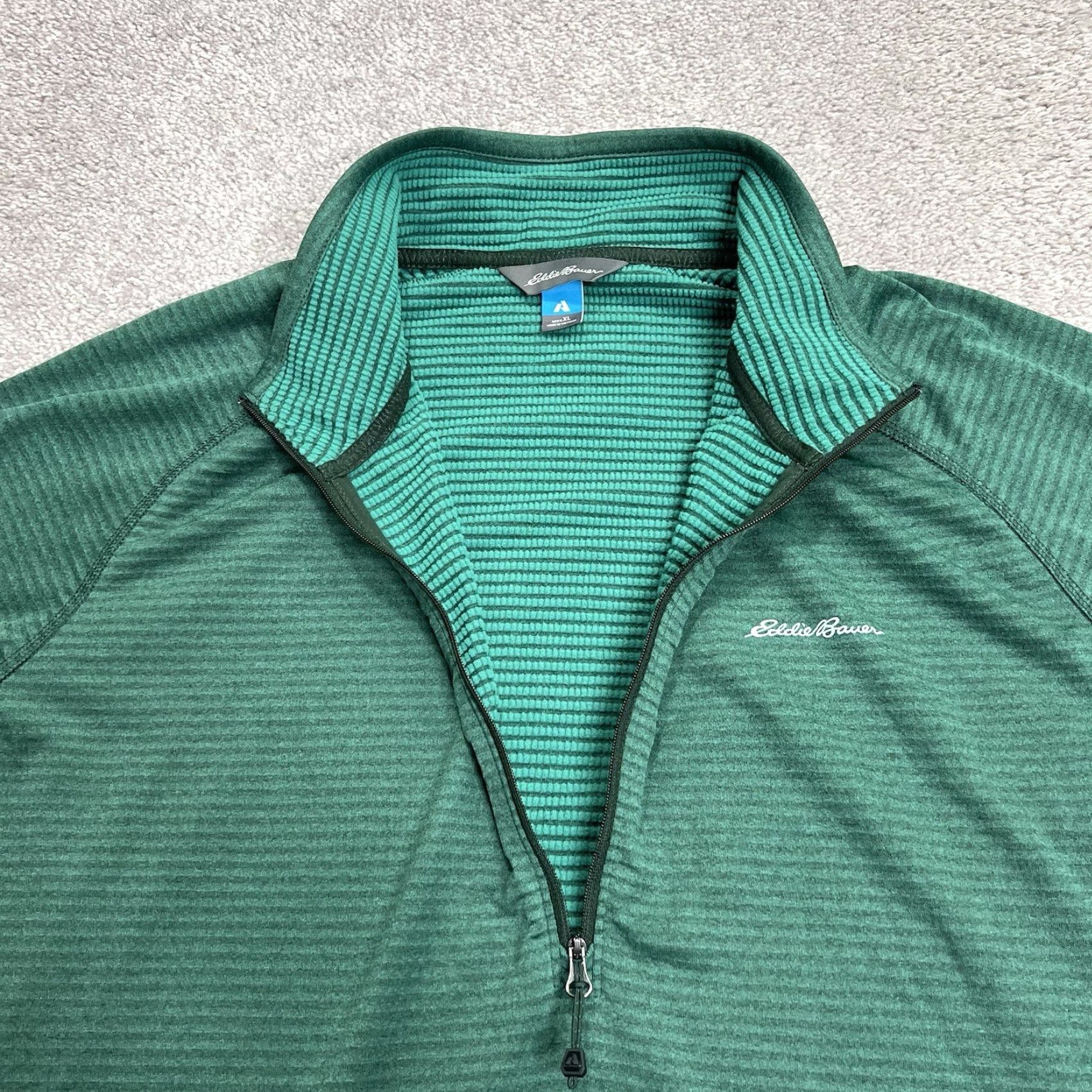 Eddie Bauer Eddie Bauer Pullover Mens XL Green First Ascent Stretch Sweater 1/4 Zip Athletic Lightweight Fleece Lined Size US XL / EU 56 / 4 - 4 Thumbnail