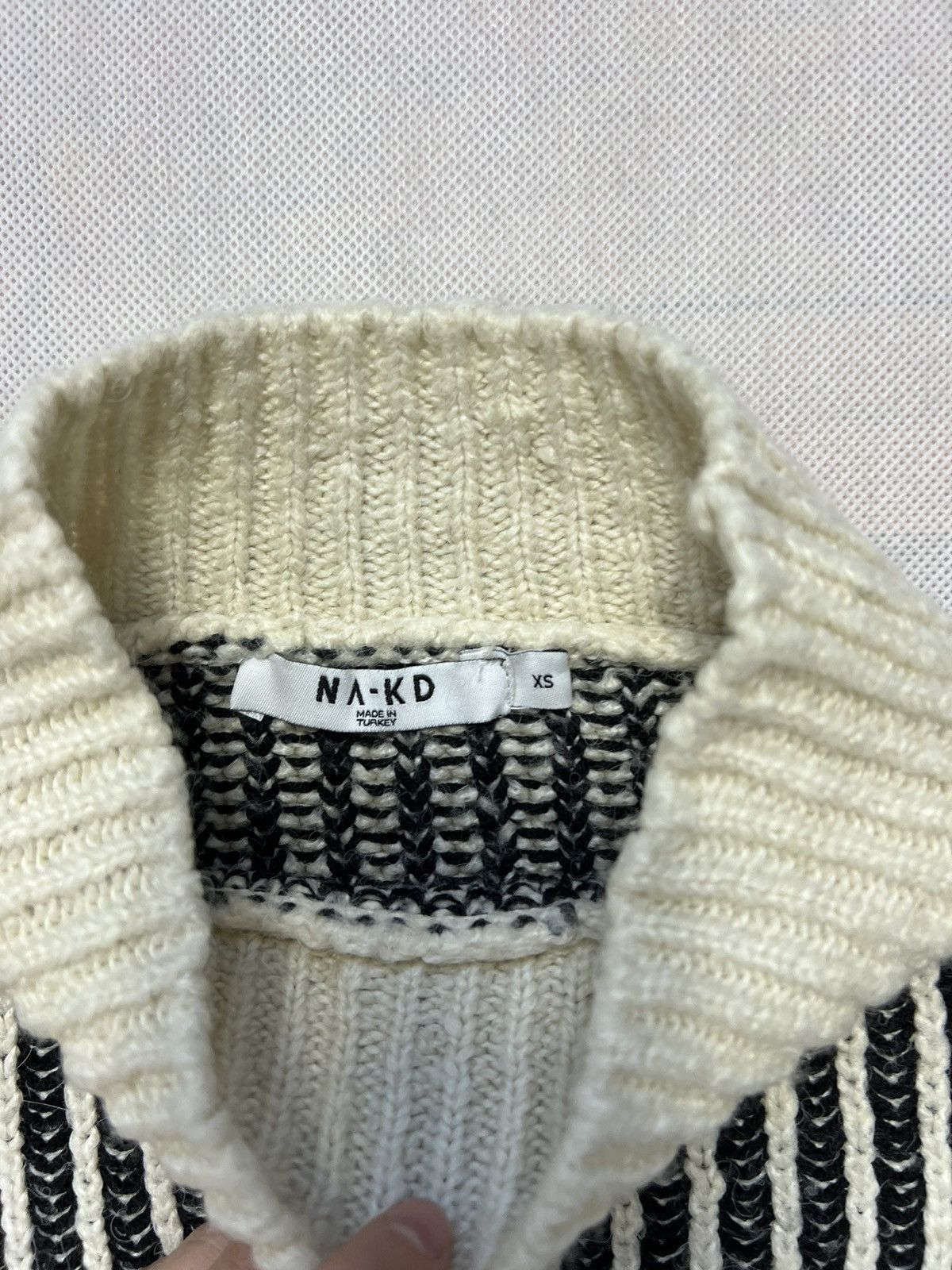 Vintage Oversize Sweater Avant Garde y2k boxy fit Size XS / US 0-2 / IT 36-38 - 3 Thumbnail