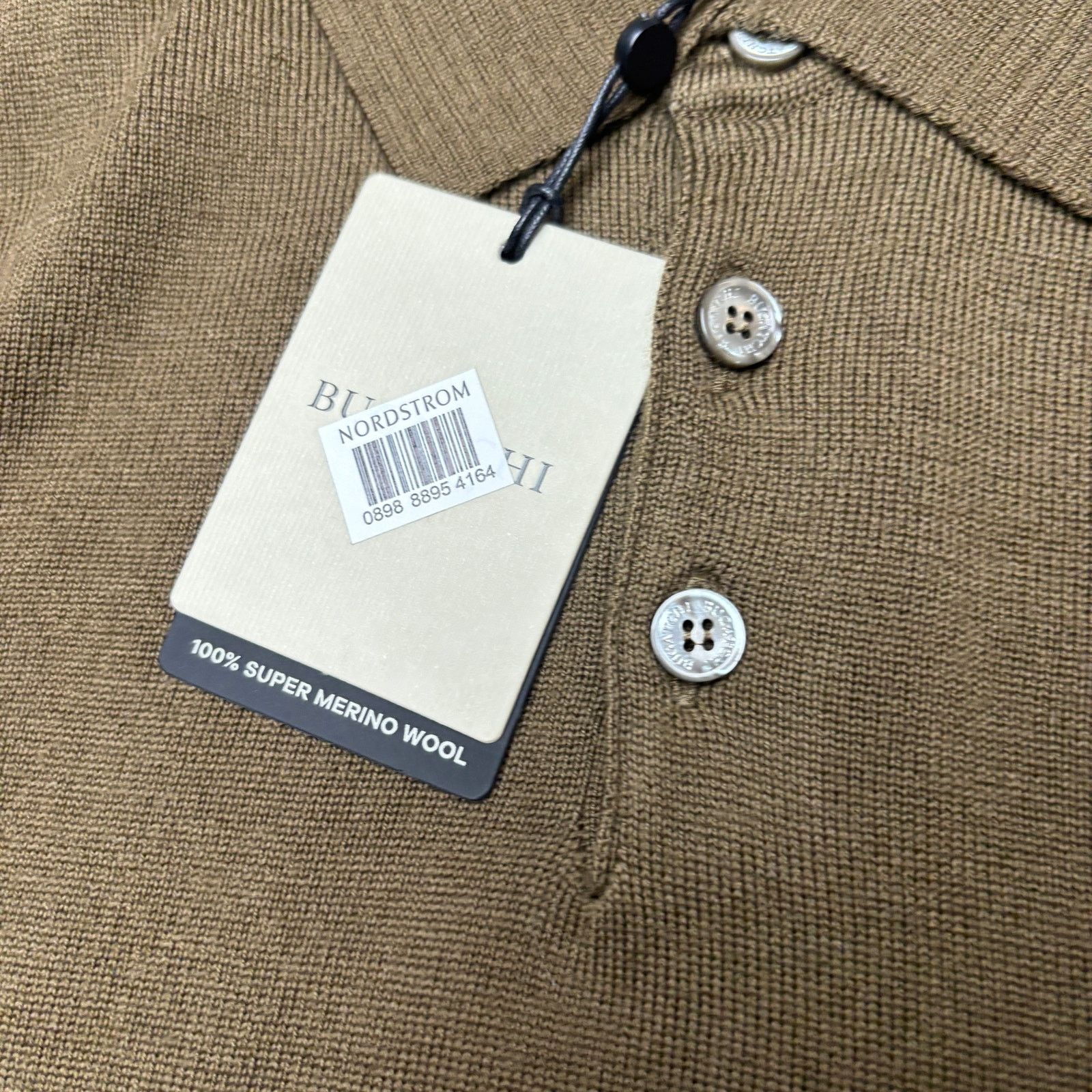 BUGATCHI NWT Bugatchi Super Merino Solid Polo Sweater Men's Medium Size US M / EU 48-50 / 2 - 5 Thumbnail