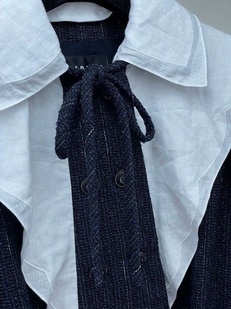 Chanel Chanel Ruffled Collar Knit Jacket -2505 Size US S / EU 44-46 / 1 - 2 Thumbnail