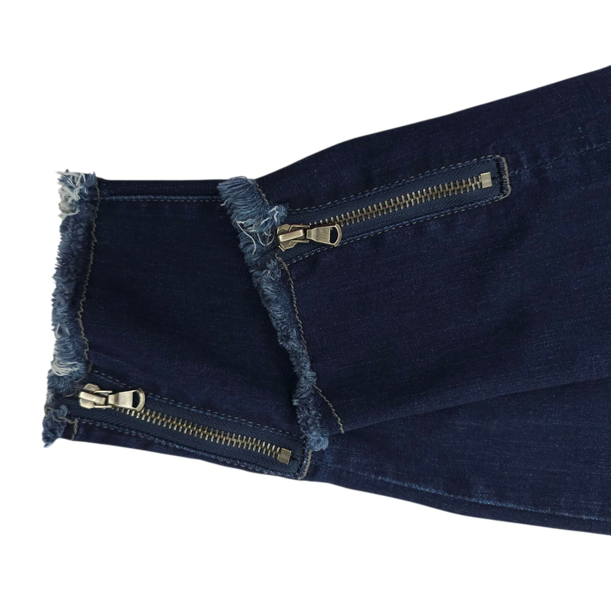 Kancan USA KanCan Mid Rise Crop Skinny Jeans Womens 9/28 Dark Wash Zipp Size 30" / US 8 / IT 44 - 7 Thumbnail