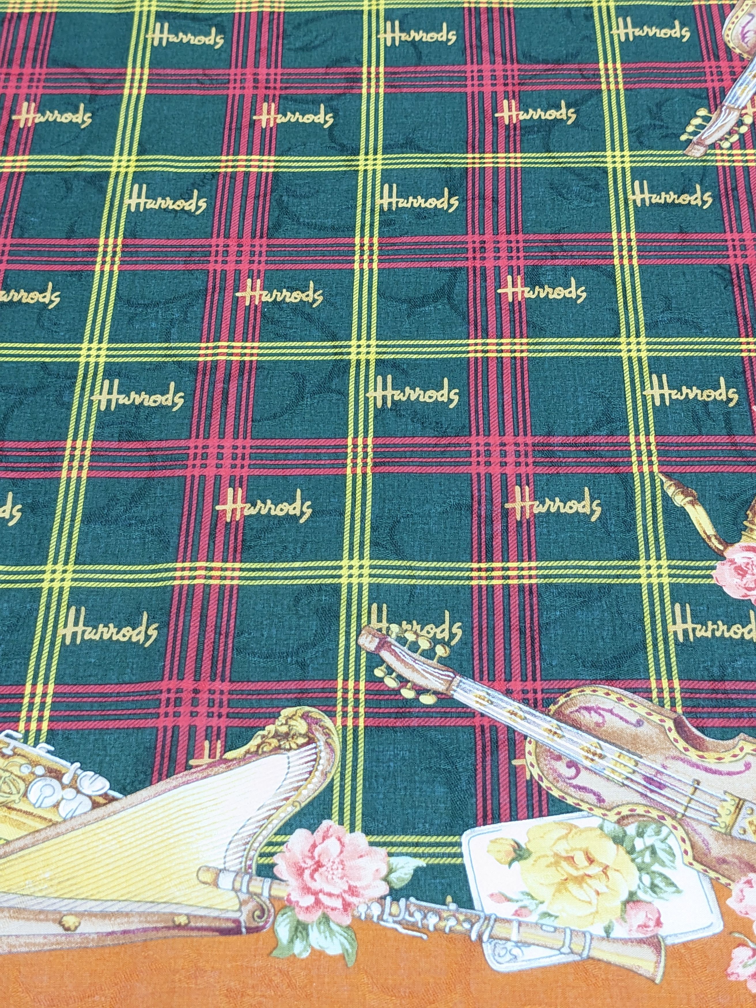 Harrods Harrods London Designer Handkerchief Musical Motif Size ONE SIZE - 2 Thumbnail