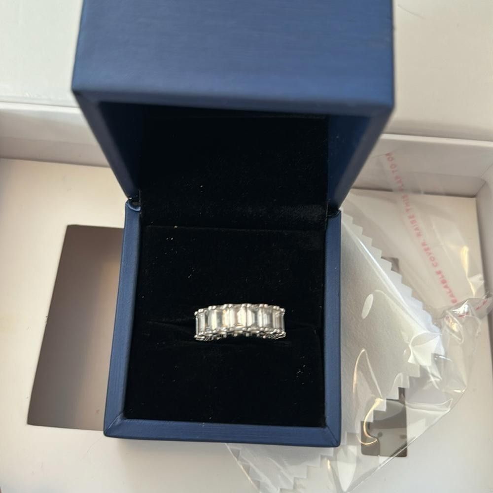 Designer Italo emerald ct sterling silver ring Size ONE SIZE - 3 Thumbnail