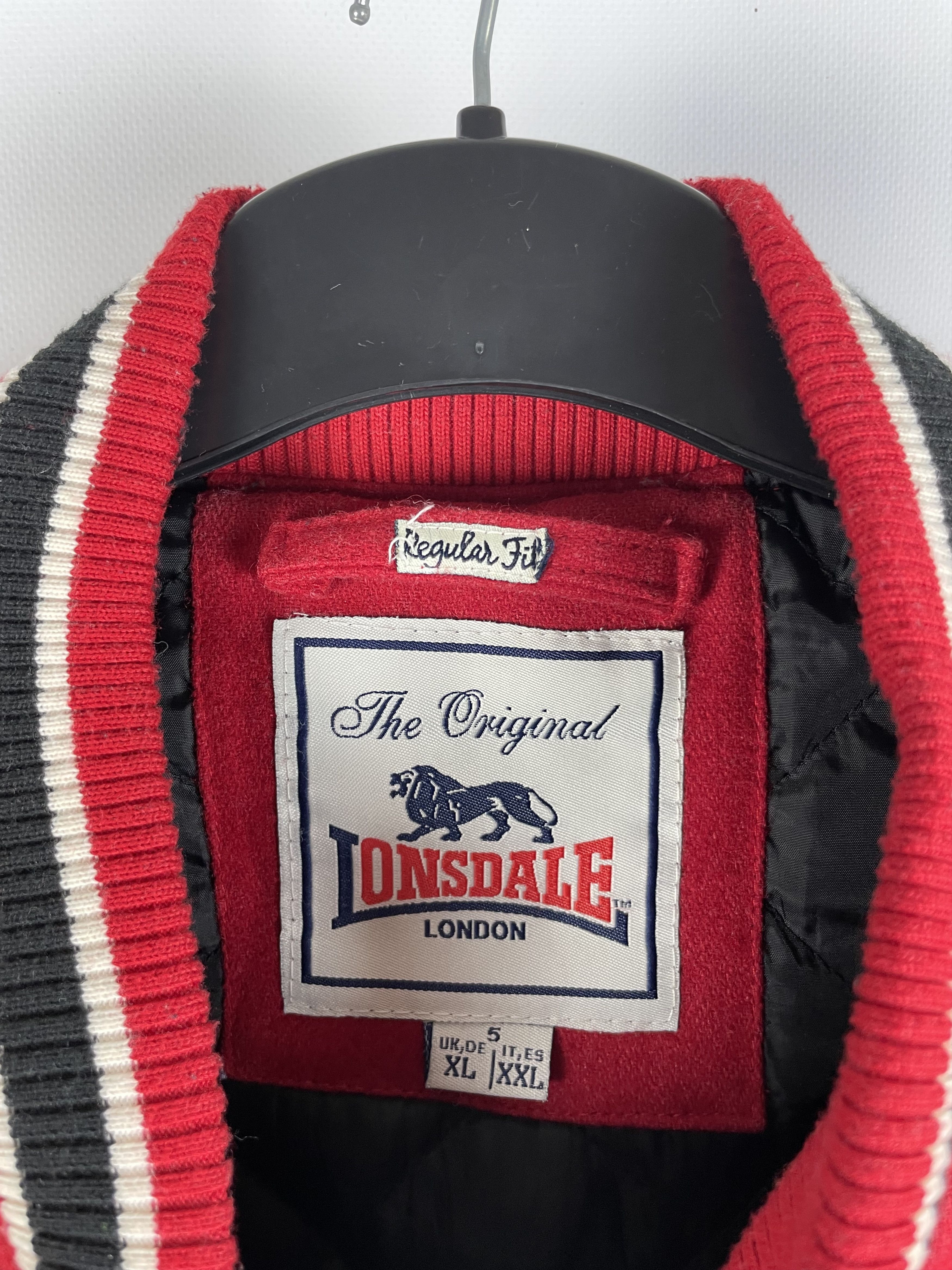 Lonsdale Vintage Lonsdale London Big Logo Bomber Jacket 90s Size US XL / EU 56 / 4 - 5 Thumbnail