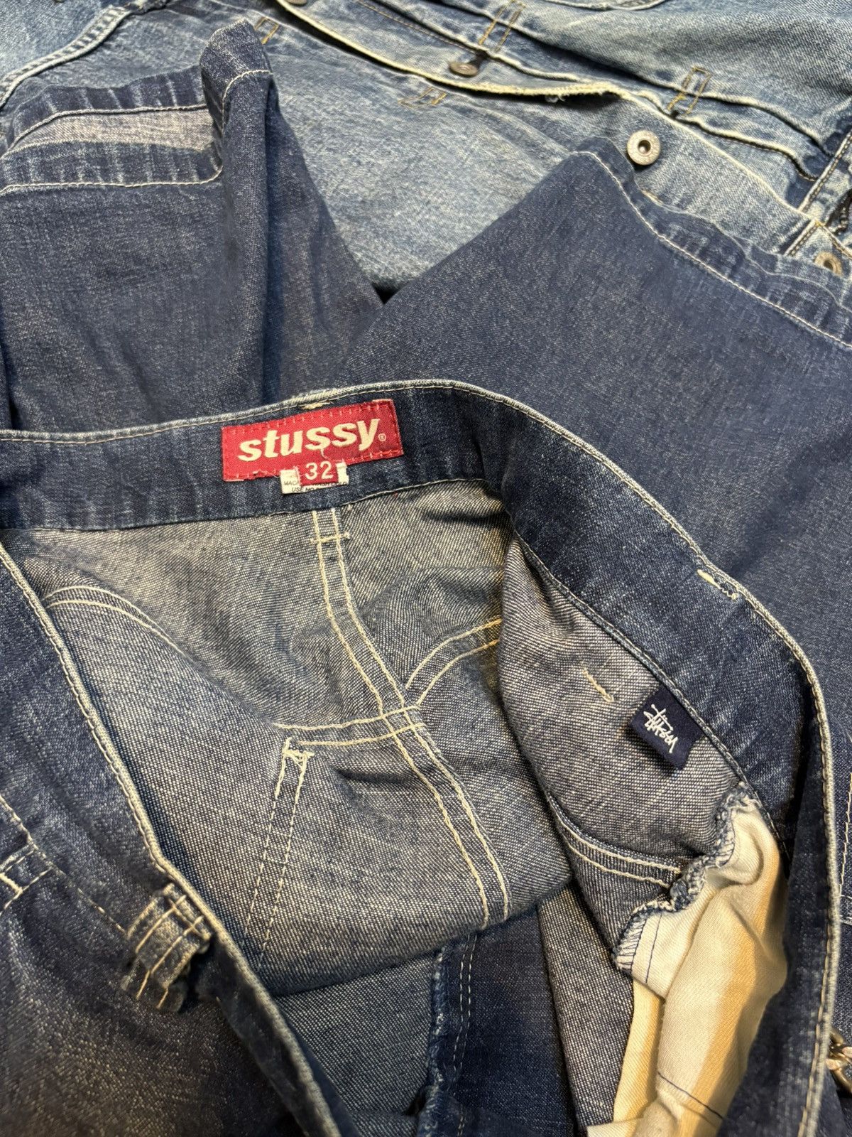 Other Vintage Stussy Short denim pant Size US 32 / EU 48 - 8 Thumbnail