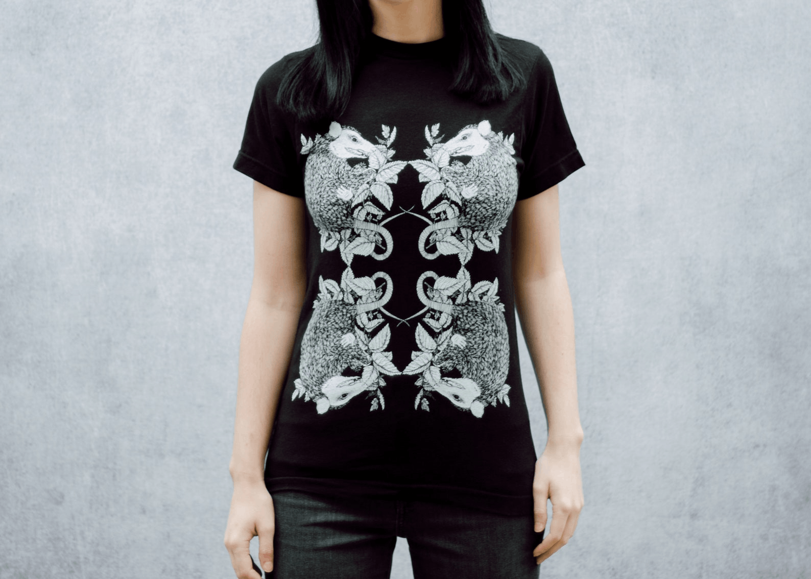 Designer × Vintage Entangled Possum & Stinging Nettle T-Shirt Size US XL / EU 56 / 4 - 3 Thumbnail