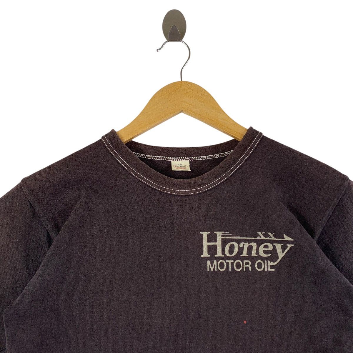 Japanese Brand × The Flat Head THE FLAT HEAD honey motor oil back printed tee Size US S / EU 44-46 / 1 - 3 Thumbnail