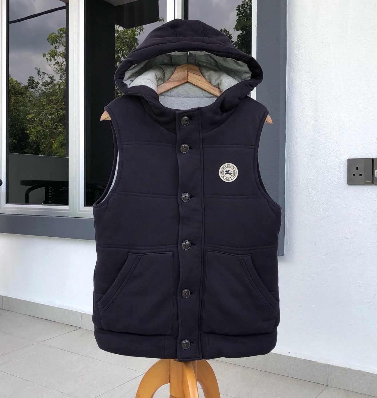 Burberry Burberry Black Label Puffer Hoodie Vest Jacket Size US S / EU 44-46 / 1 - 1 Thumbnail