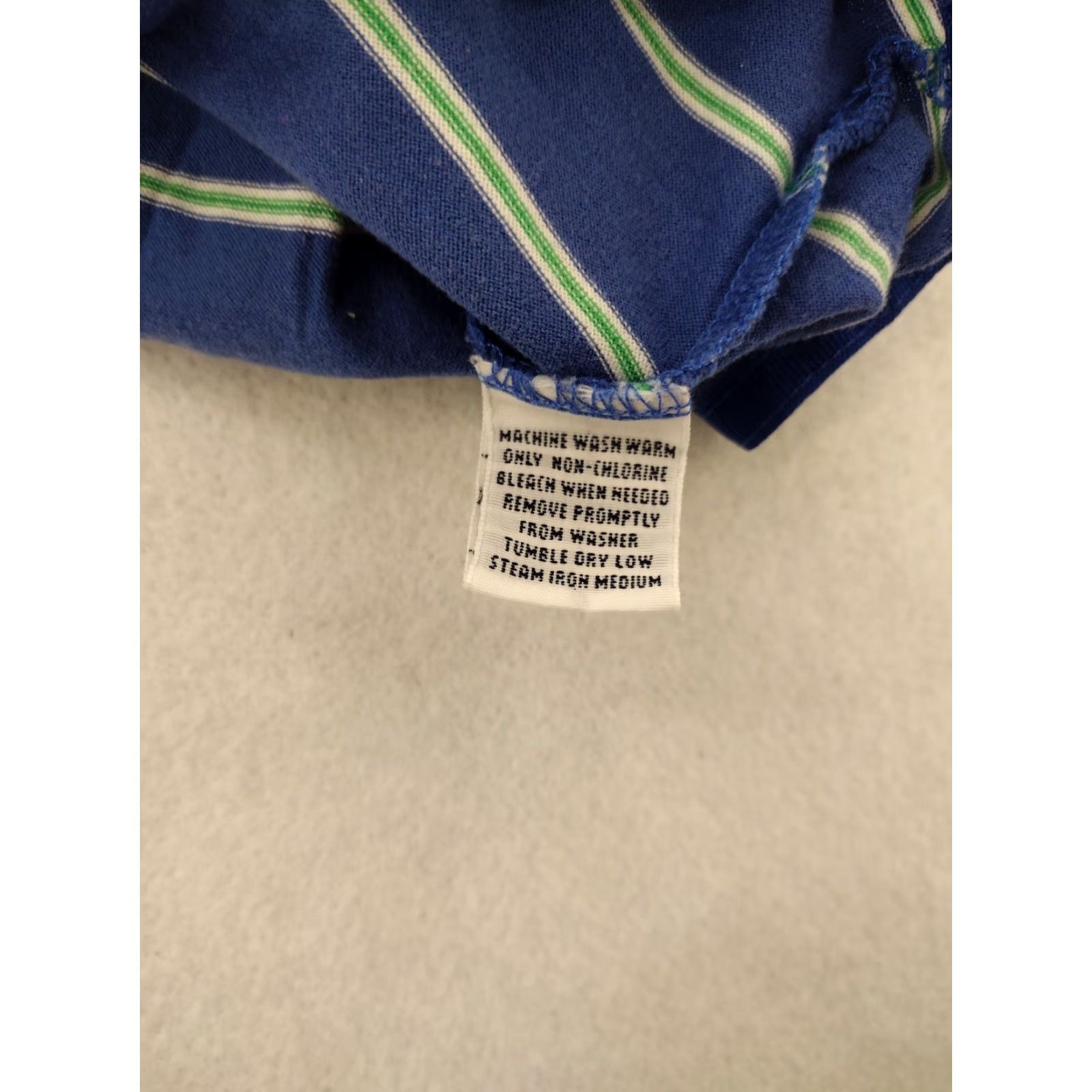 Vintage Polo Golf Shirt Mens Large Blue Striped Polo Short Sleeve Size US L / EU 52-54 / 3 - 5 Thumbnail
