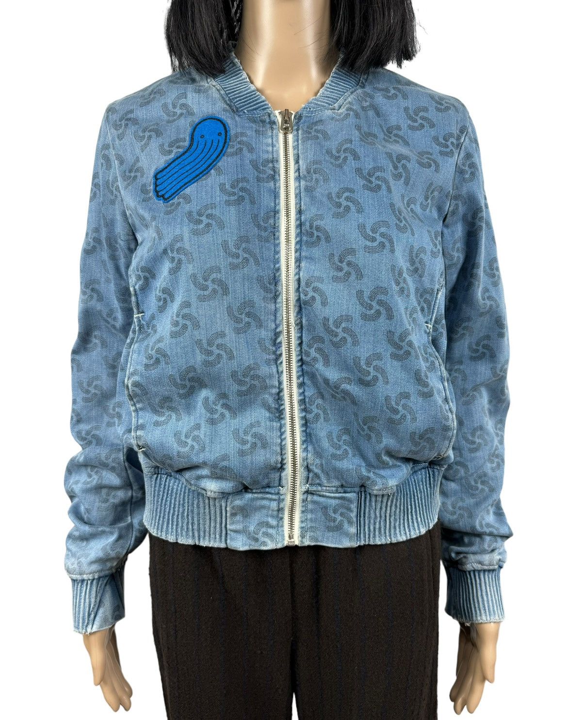G-Star × Pharrell Gstar Pharell Williams Denim Bomber Jacket Printed size M Size M / US 6-8 / IT 42-44 - 3 Thumbnail