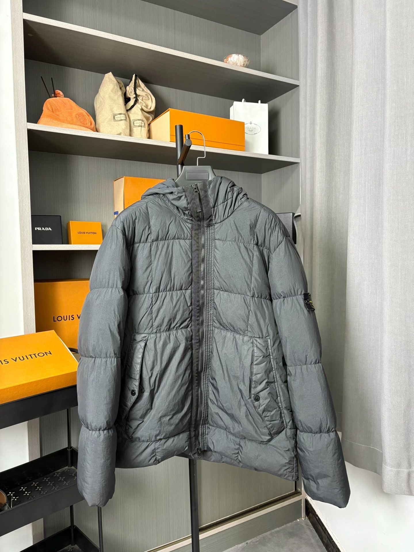 Stone Island Stone Island Down Black Heavy Coat XL Men Size US XL / EU 56 / 4 - 1 Thumbnail