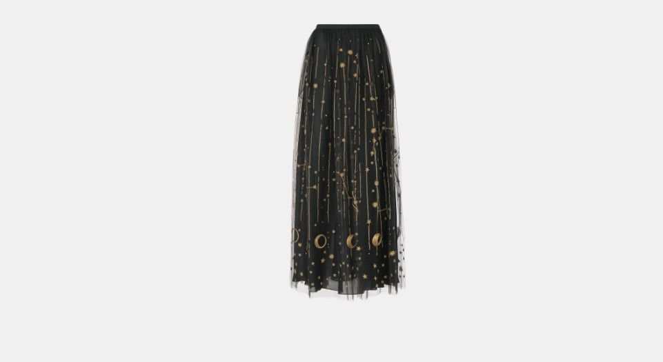 Dior o1bcso1str0226 511J51 Long Pleated Skirt in Black Size 30" / US 8 / IT 44 - 1 Thumbnail