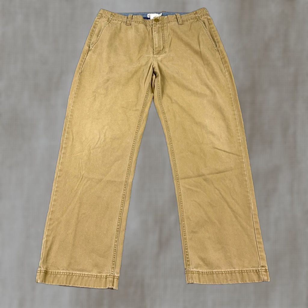 Vintage VINTAGE J Crew Men Chino Pants Slacks 34x30 Khaki Brown Comfort Straight Leg Preppy Size US 34 / EU 50 - 1 Thumbnail