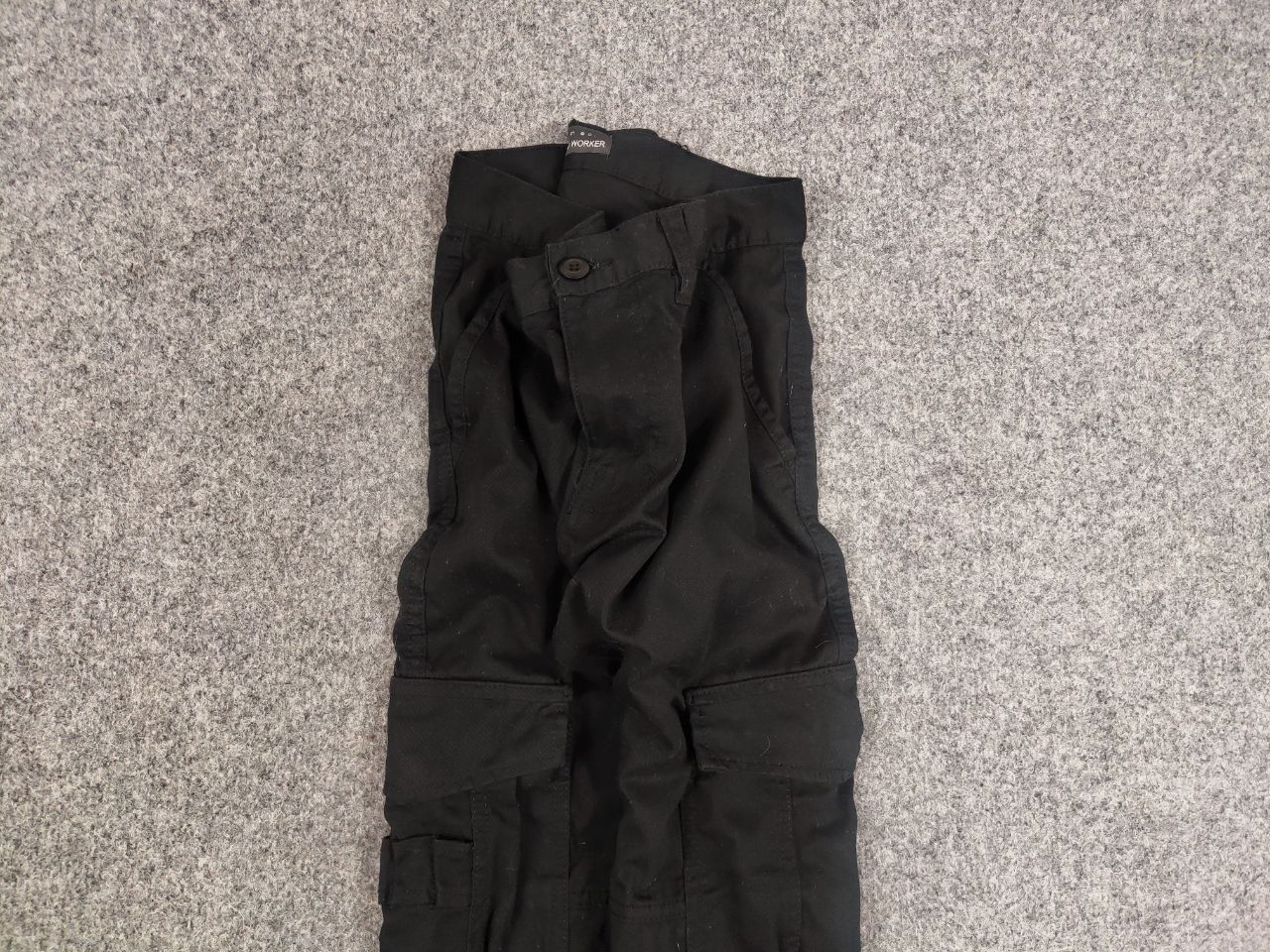 Japanese Brand Vintage Japanese Black Cargo Workwear Y2K Style Pants Size US 30 / EU 46 - 4 Thumbnail