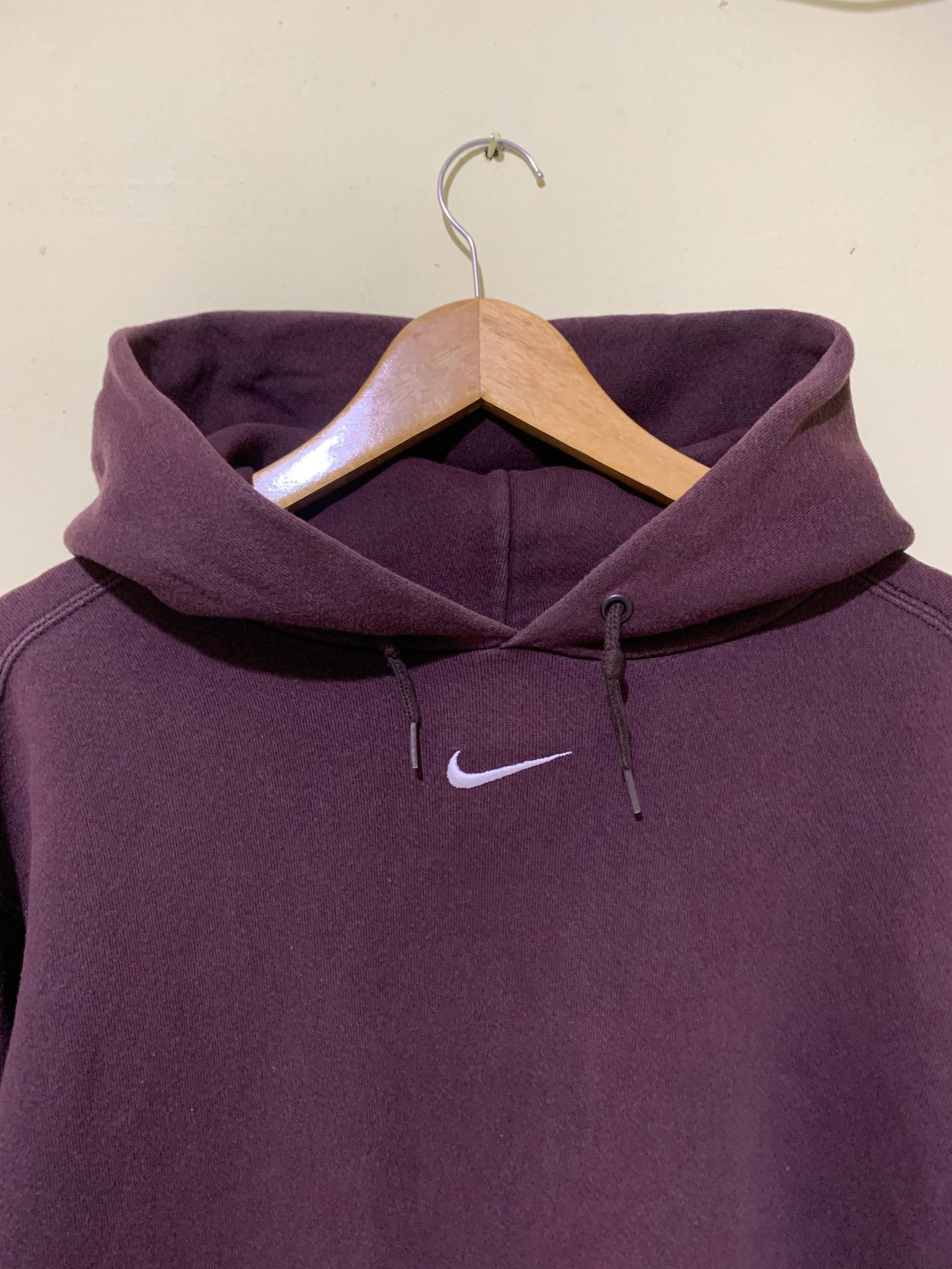 Vintage 90s Chocolate Brown Nike Center Swoosh Tag Rare