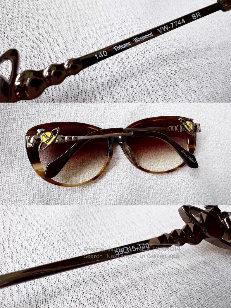 Vivienne Westwood Vivienne Westwood Tea-colored gradient Saturn sunglasses Size ONE SIZE - 4 Thumbnail