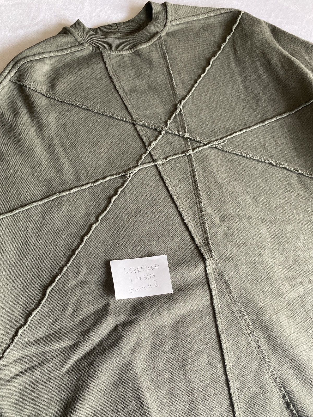 Rick Owens Drkshdw Rick Owens Drkshdw Crater Crew Sweater Hustler Blue UNI OS Size ONE SIZE - 3 Thumbnail