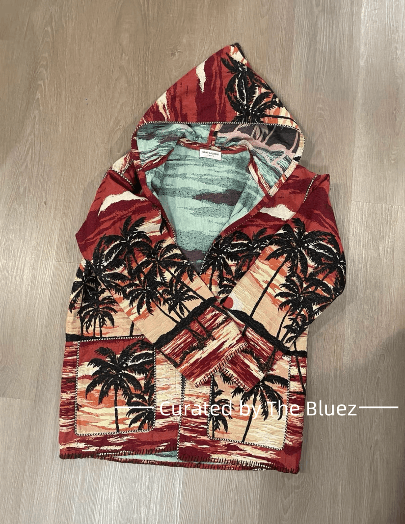 Saint Laurent 16SS Palm Tree Cape Jacket - yw
