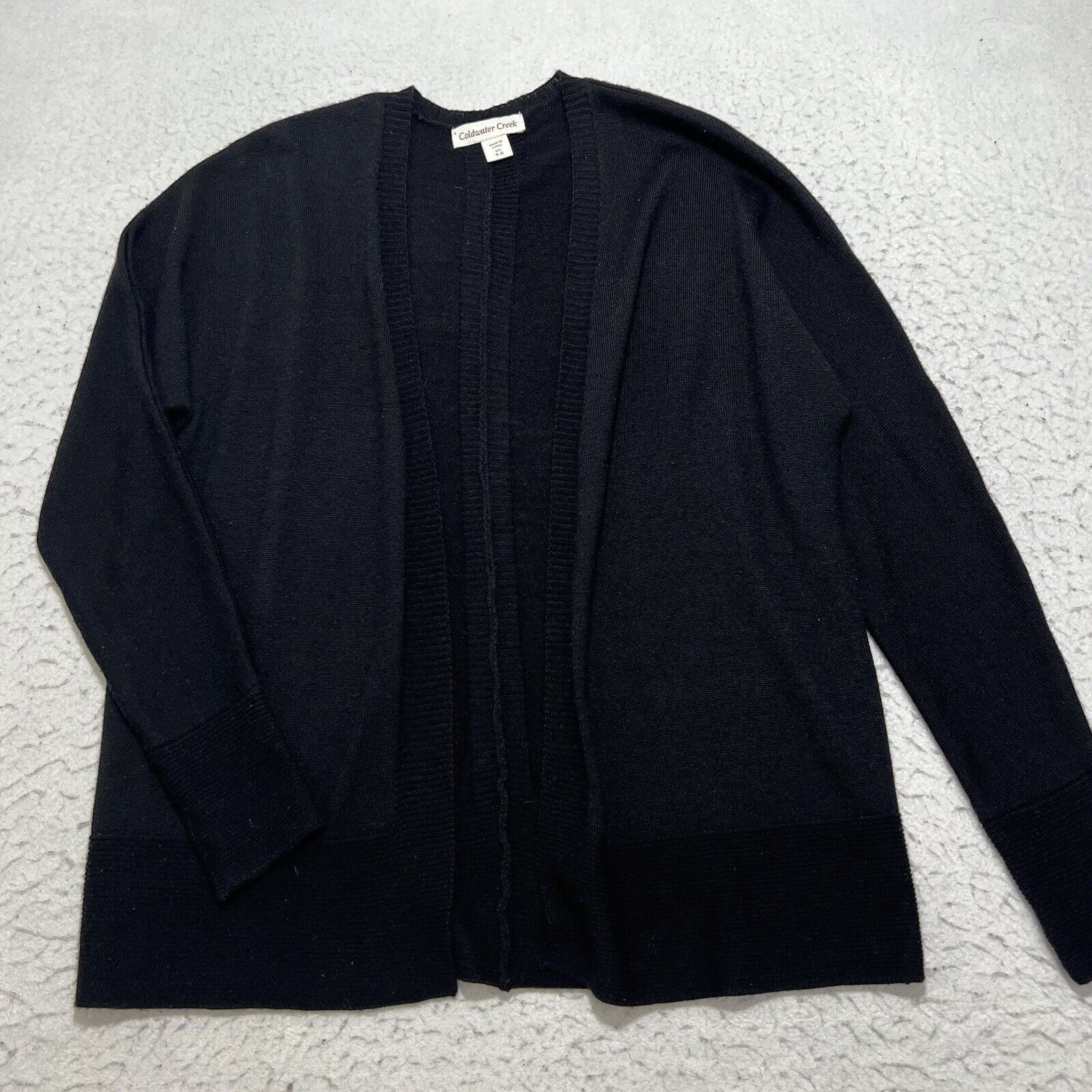 Coldwater Creek Coldwater Creek Wool Blend Black Cardigan Sweater Size XS / US 0-2 / IT 36-38 - 1 Thumbnail