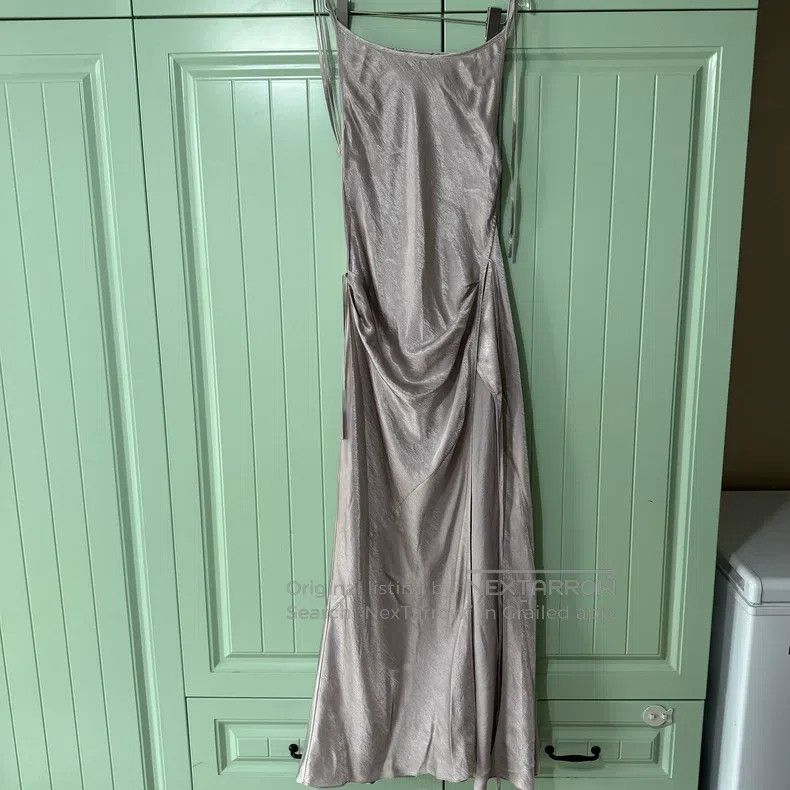 Acne Studios Acne Studios Ladies' Camisole Dress, Silver Gray, 100% Ace Size XS / US 0-2 / IT 36-38 - 1 Thumbnail