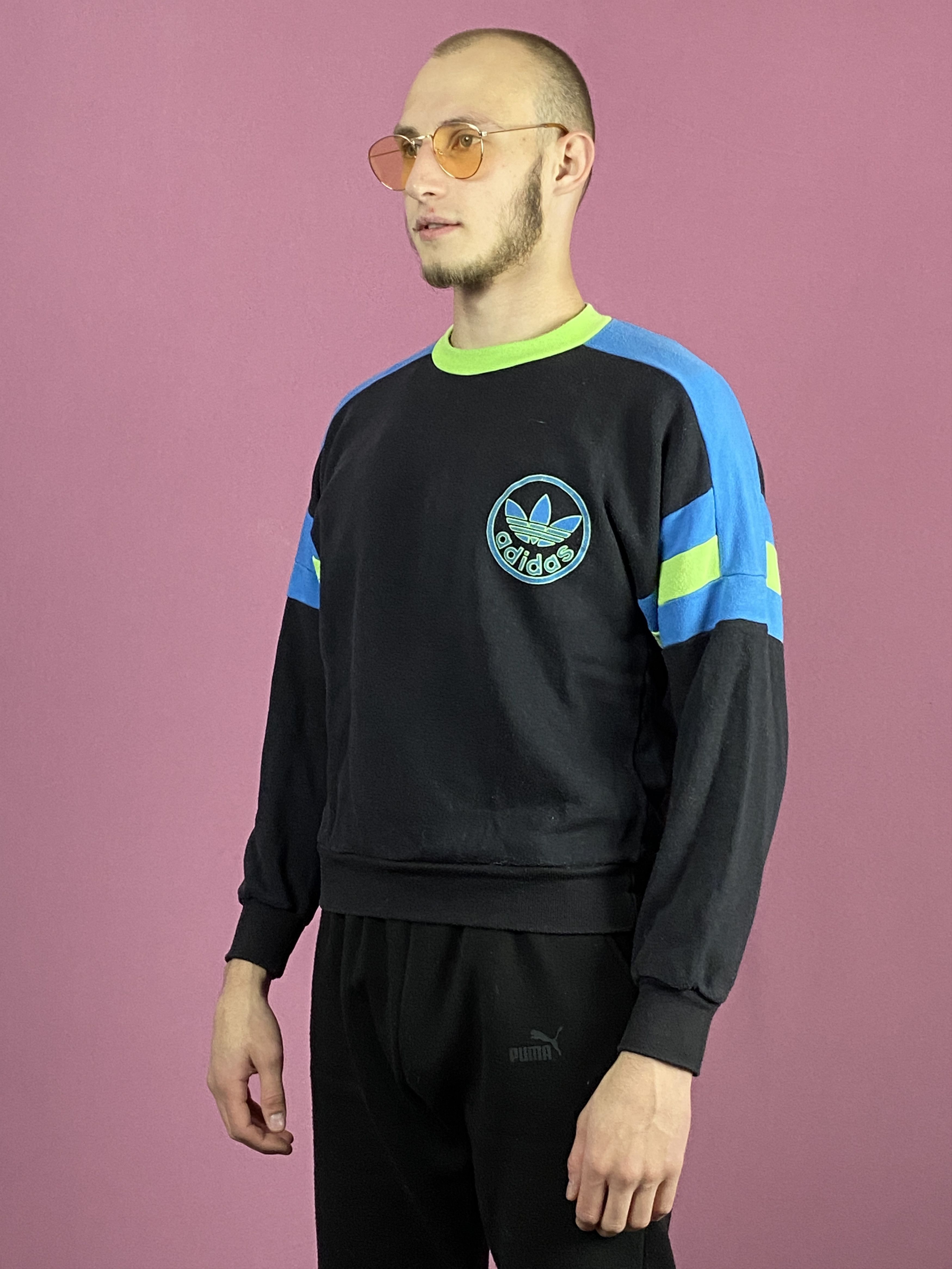 Adidas × Vintage 90s Adidas Vintage Men's Sweatshirt - M Size US M / EU 48-50 / 2 - 2 Thumbnail