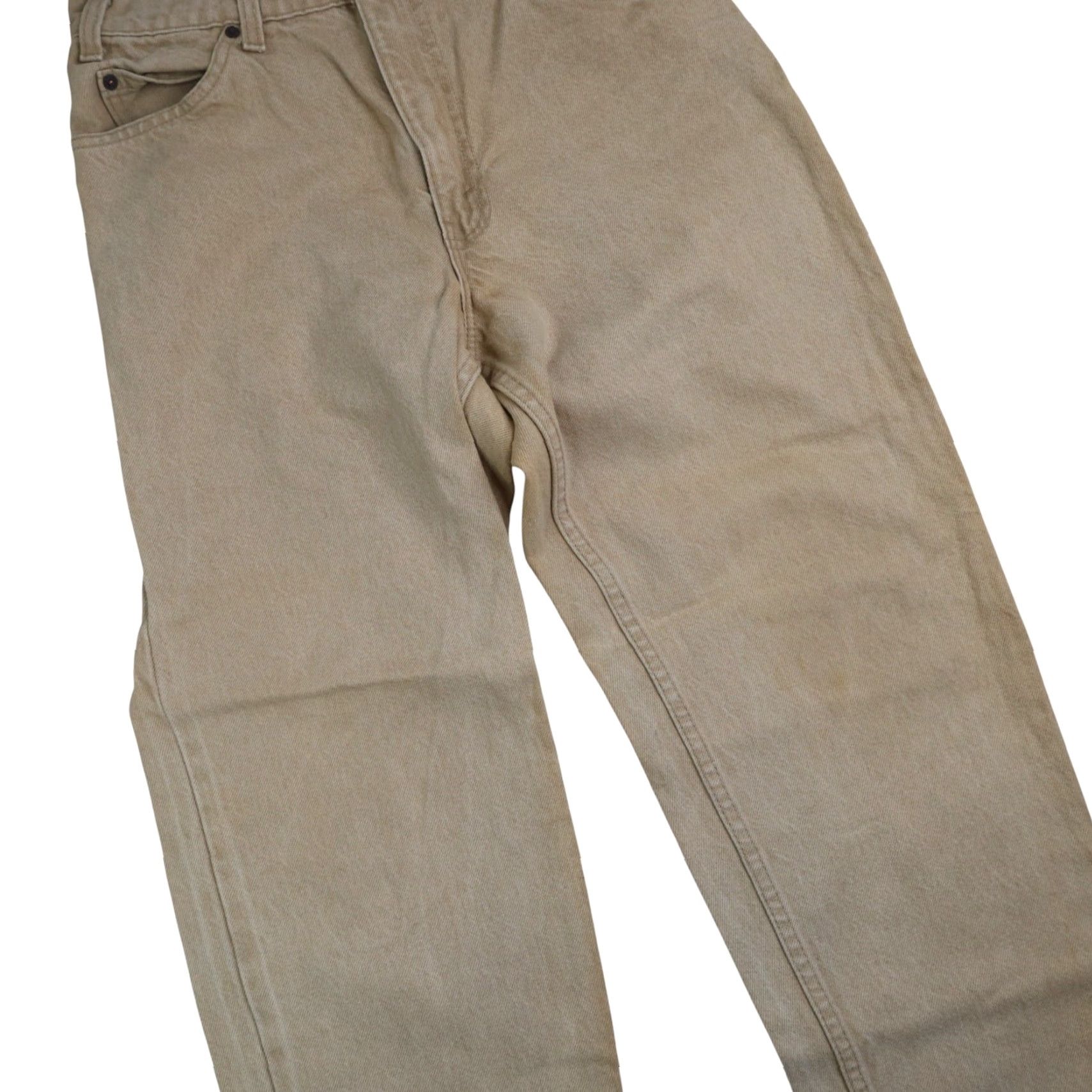 Levi's VINTAGE Levi's 550 Denim Jeans Tan 32x30 Mens Orange Tab Jeans Tan Jeans Mens 550 Vintage Levi's 550 Orange Tab Denim Jeans Tan 32x30 Mens Size US 32 / EU 48 - 3 Thumbnail