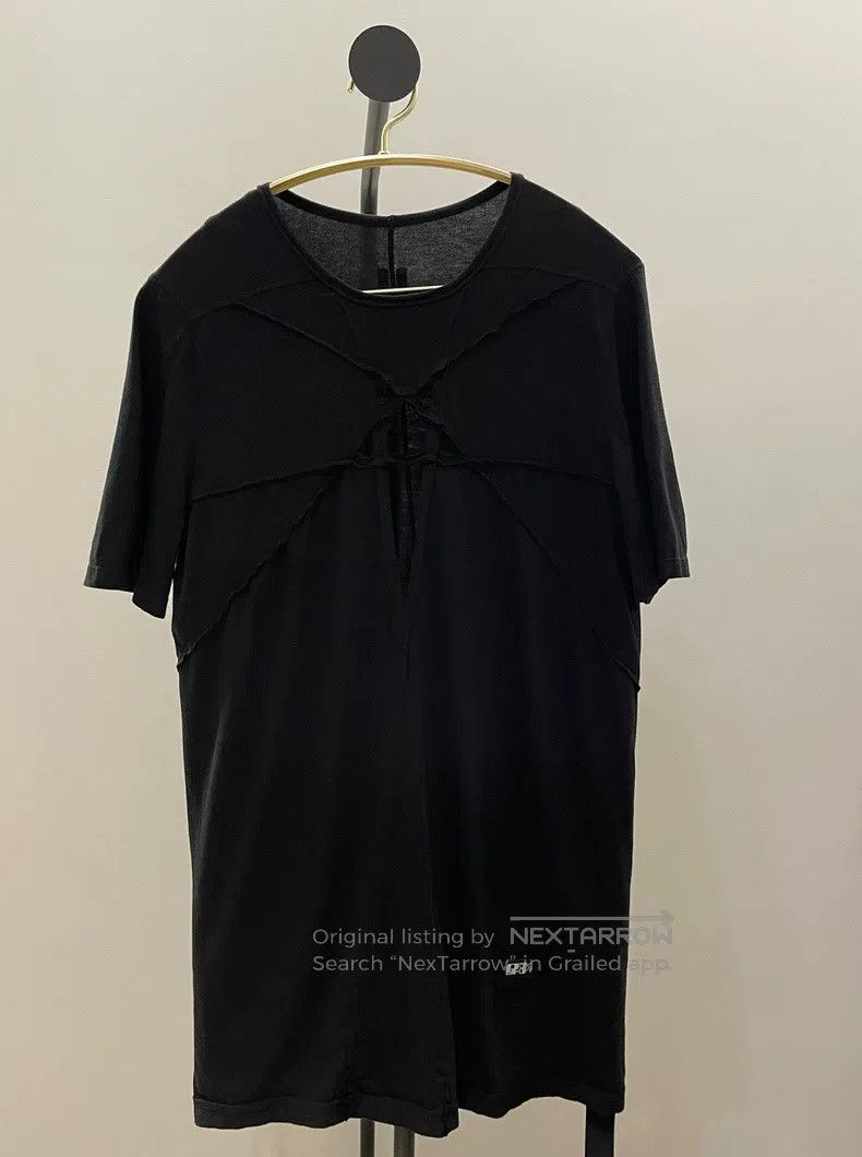 Rick Owens Rick Owens Five-pointed star T-shirt with hollowed-out fro Size US M / EU 48-50 / 2 - 1 Thumbnail