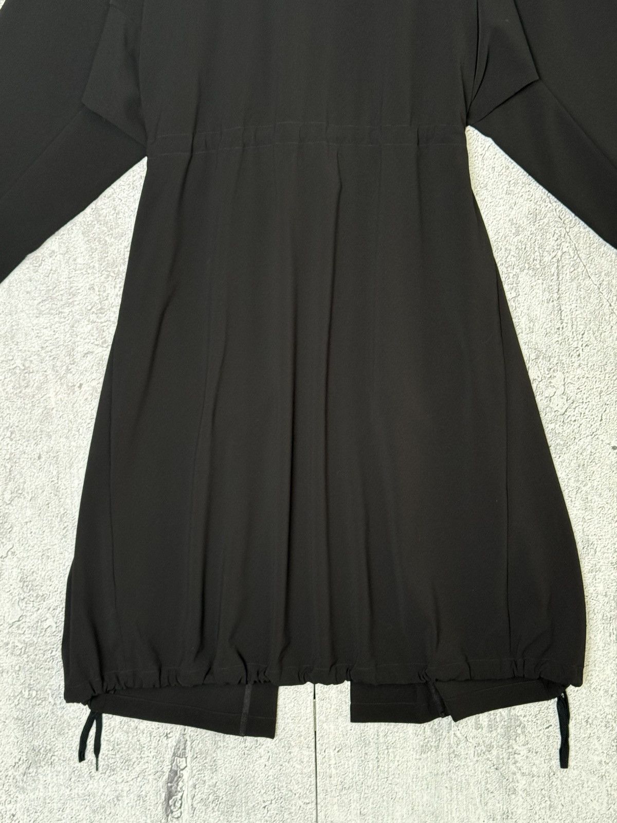 OSKA OSKA Black Lagenlook Duster Robe Open Front Cardigan Coat Size L / US 10 / IT 46 - 9 Thumbnail