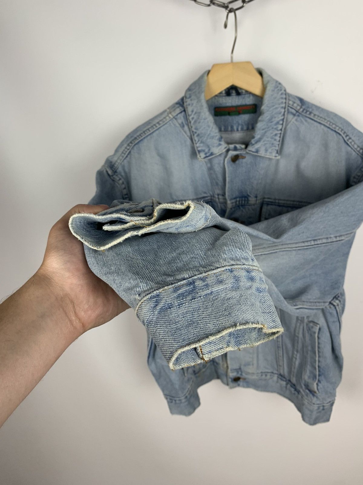 Katharine Hamnett London Vintage Katharine Hamnett London Denim Trucker Jacket Blue Size US M / EU 48-50 / 2 - 14 Thumbnail