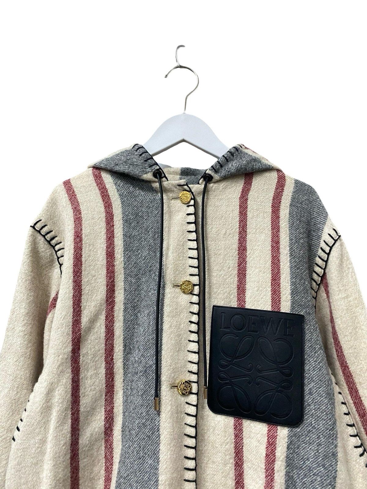 Loewe Loewe striped wool-blend jacket Size XS / US 0-2 / IT 36-38 - 3 Thumbnail