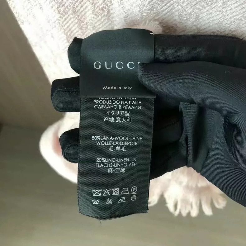 Gucci Gucci Minimalist Pink Scarf with Minor Wear-2506 Size ONE SIZE - 3 Thumbnail