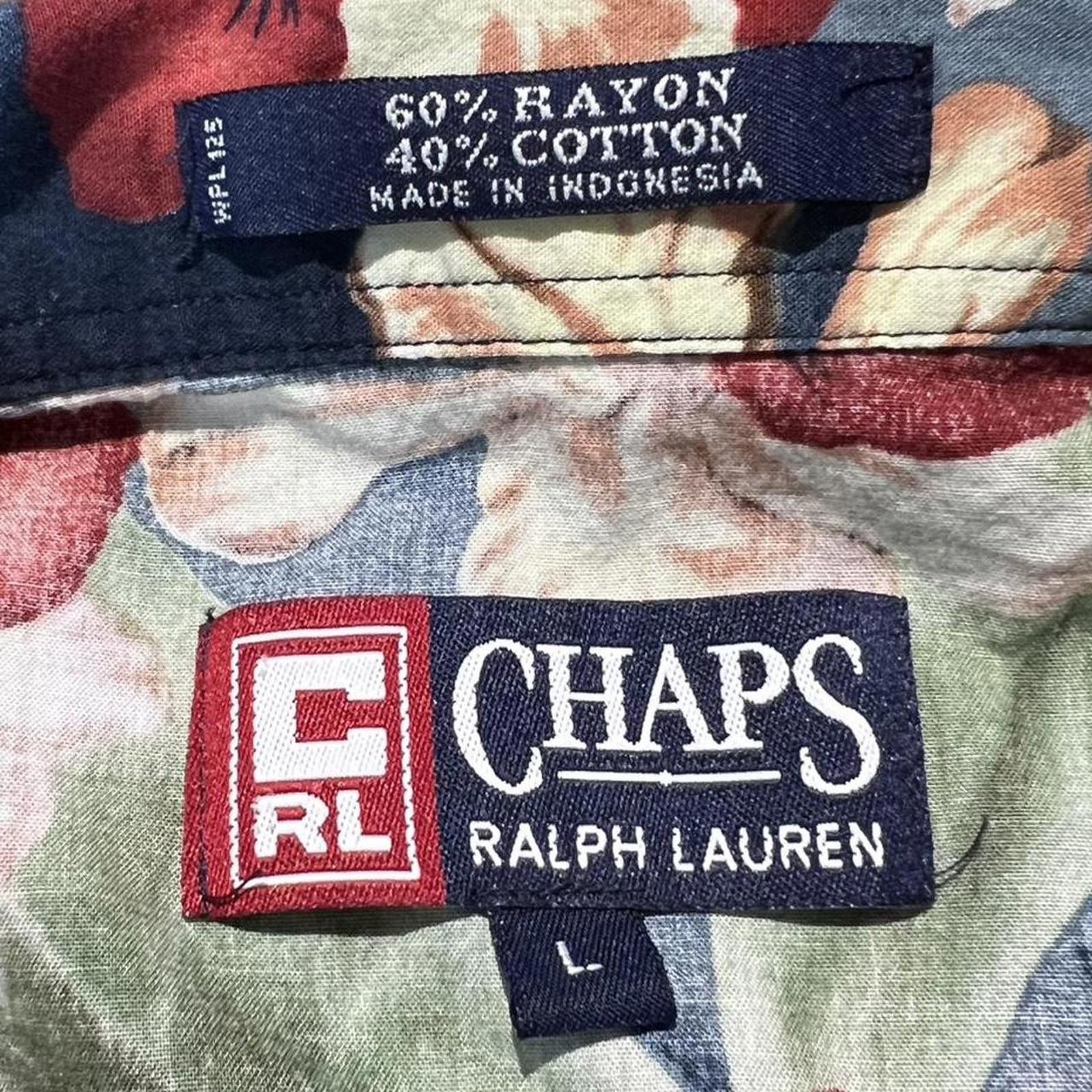 Lauren Ralph Lauren Vintage Chaps Ralph Lauren Loop Collar Camp Hawaiian Shirt Size US L / EU 52-54 / 3 - 5 Thumbnail