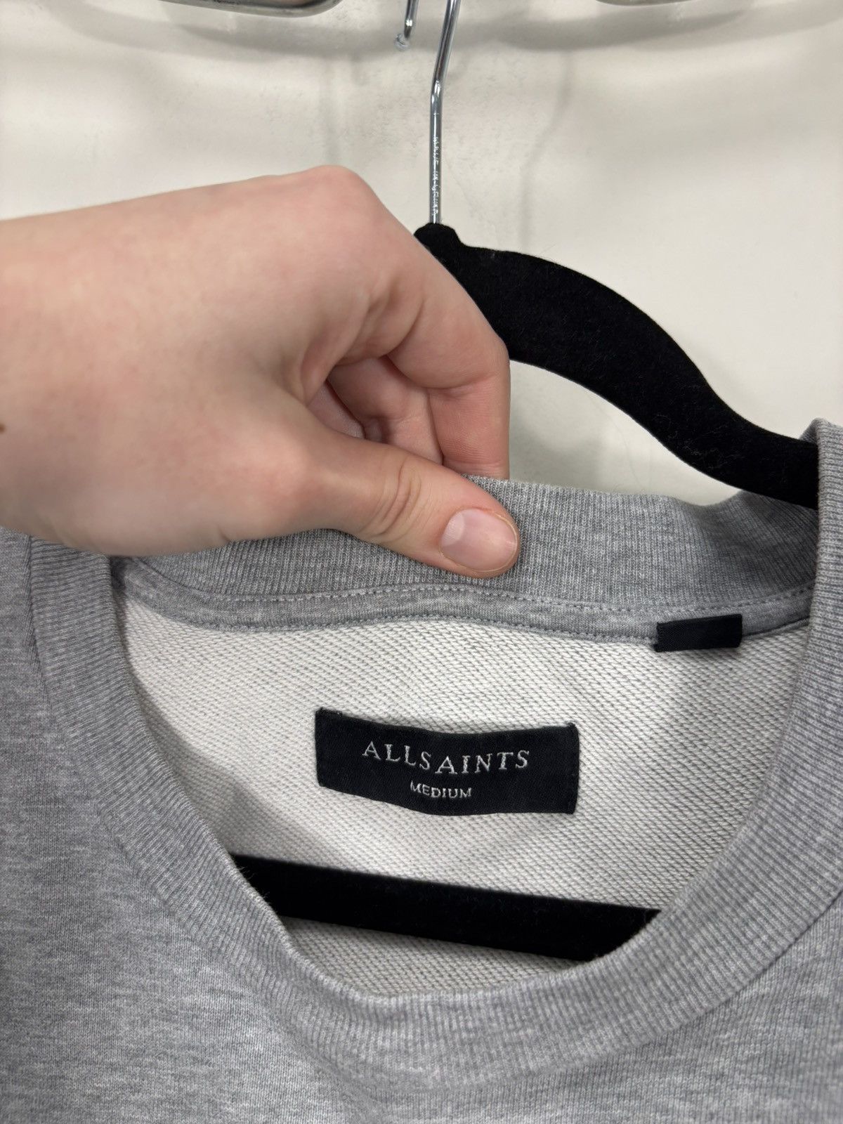 Allsaints AllSaints Men’s Target Crew Arrow Logo Grey Sweatshirt Size US M / EU 48-50 / 2 - 10 Thumbnail