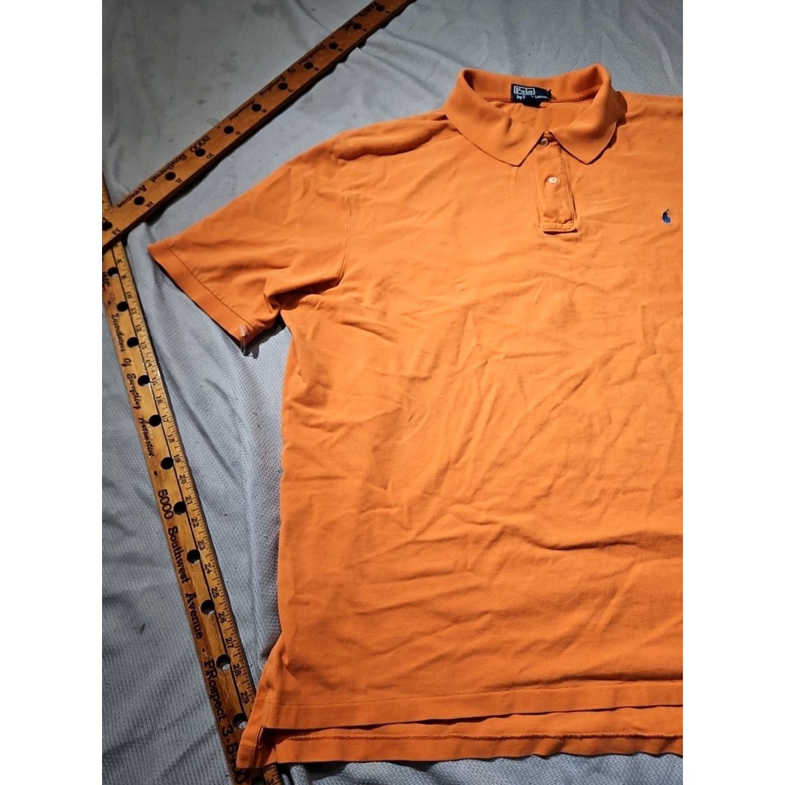 Polo Ralph Lauren Ralph Lauren Polo Shirt Men 3XLT XXXLT Orange Pony Logo Polo Preppy Button Casual Polo Shirt Size US XXL / EU 58 / 5 - 3 Thumbnail