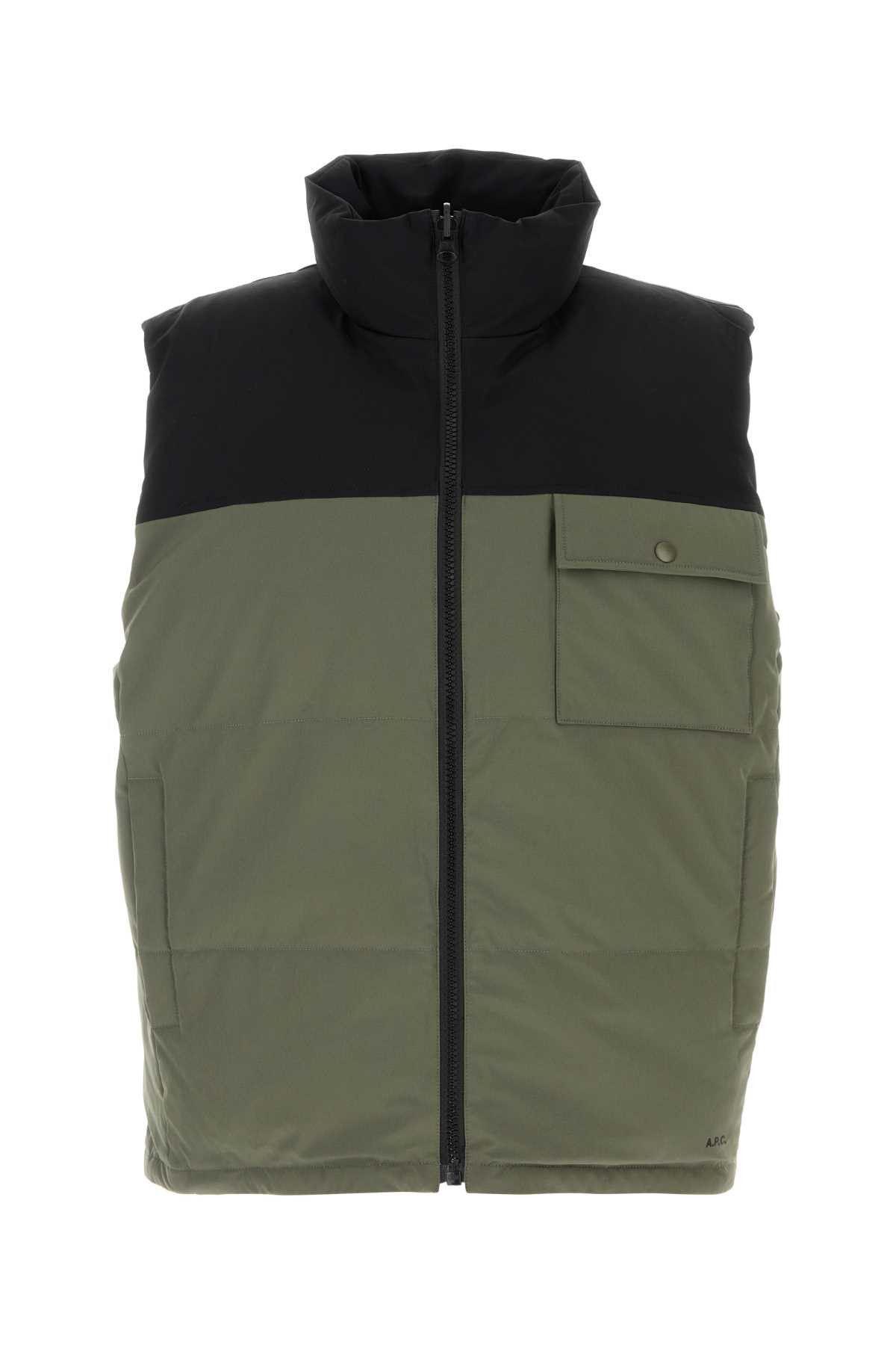 A.P.C. Two-Tone Stretch Polyester Doudoune Padded Jacket Size US M / EU 48-50 / 2 - 1 Thumbnail