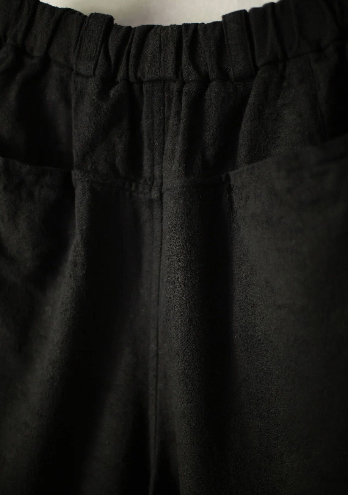MITTAN Black Silk, Cotton, & Linen Jacquard Pants Size US 32 / EU 48 - 6 Thumbnail