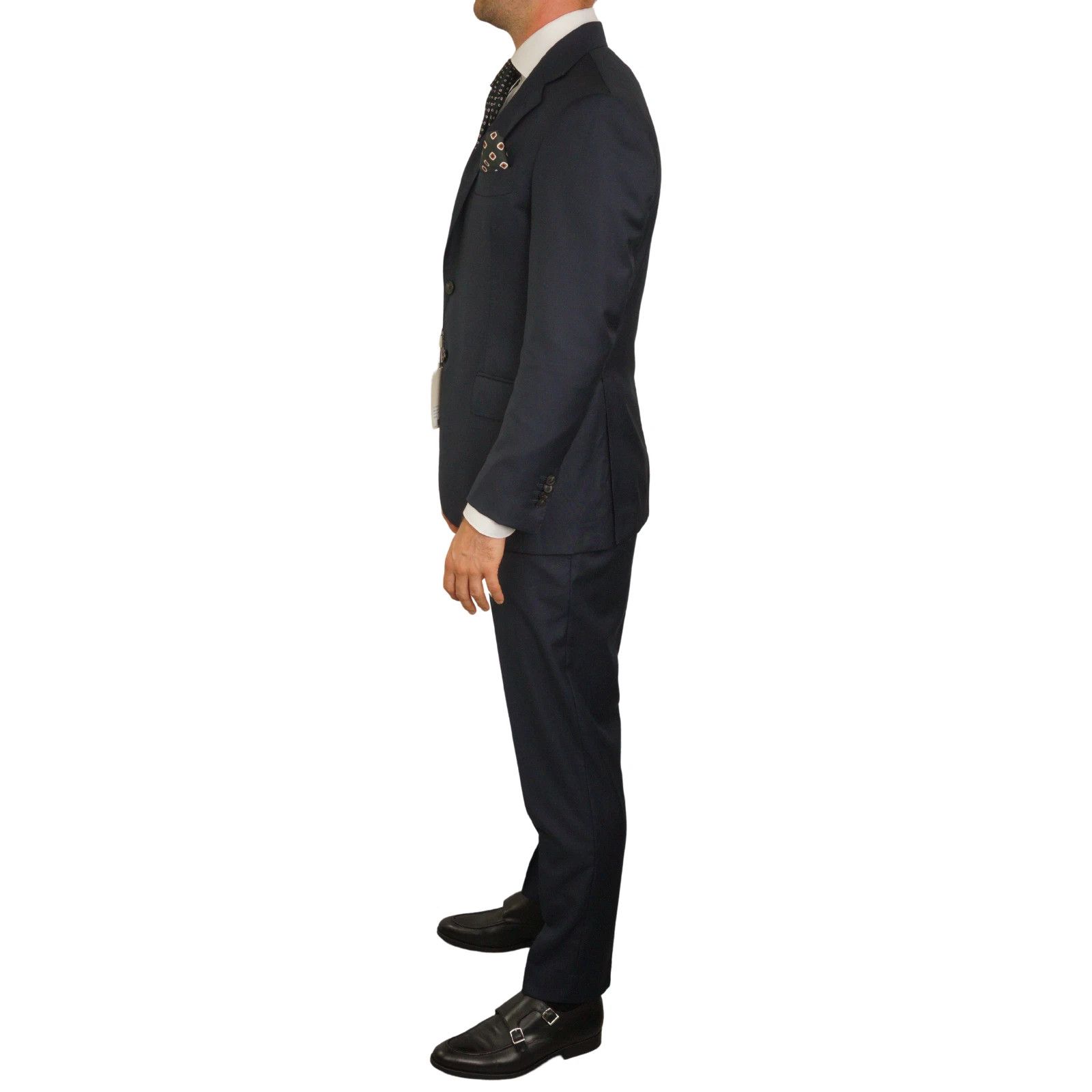 Suitsupply Men Suitsupply Suit Lazio Single Breasted Navy Blue US46S Size 46S - 4 Thumbnail