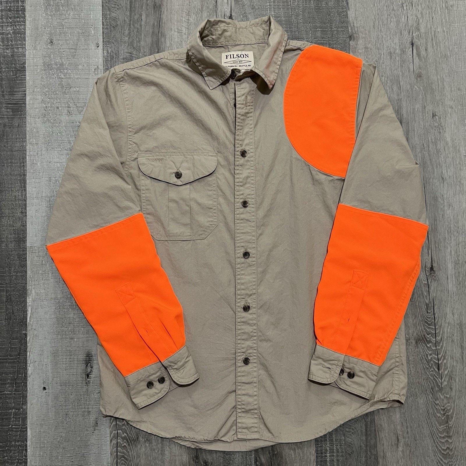 Filson C.C. Filson Shirt Beige Hunting High Visibility Button Down Size US S / EU 44-46 / 1 - 1 Thumbnail