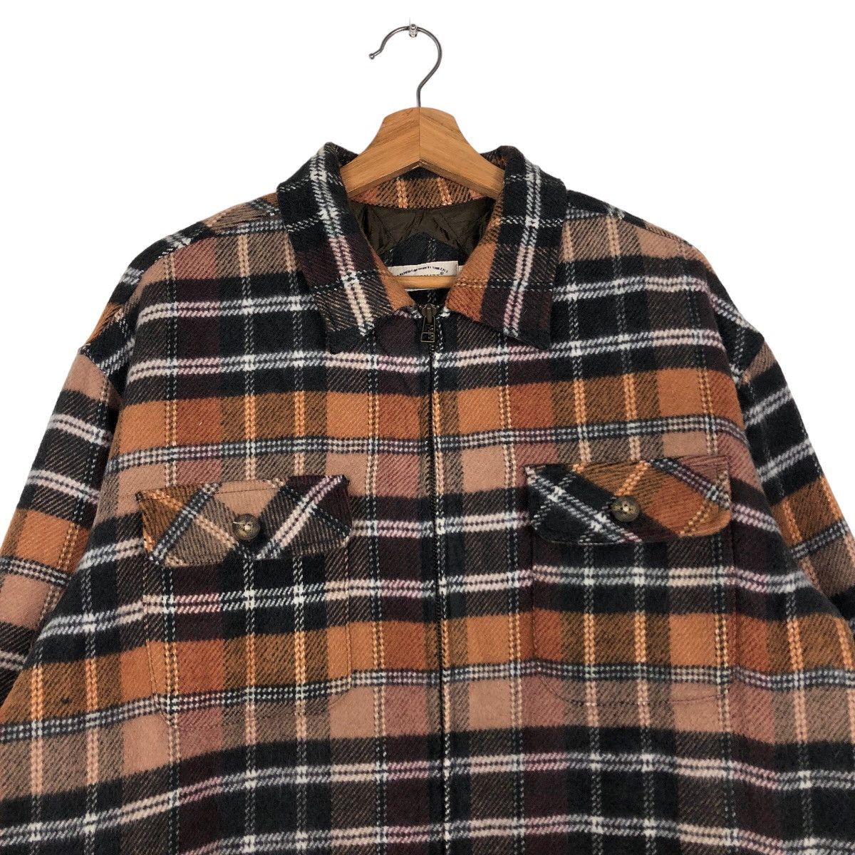 Japanese Brand Tartan Design Flannel Wool Jacket Possibility Issey Miyake Size US M / EU 48-50 / 2 - 3 Thumbnail