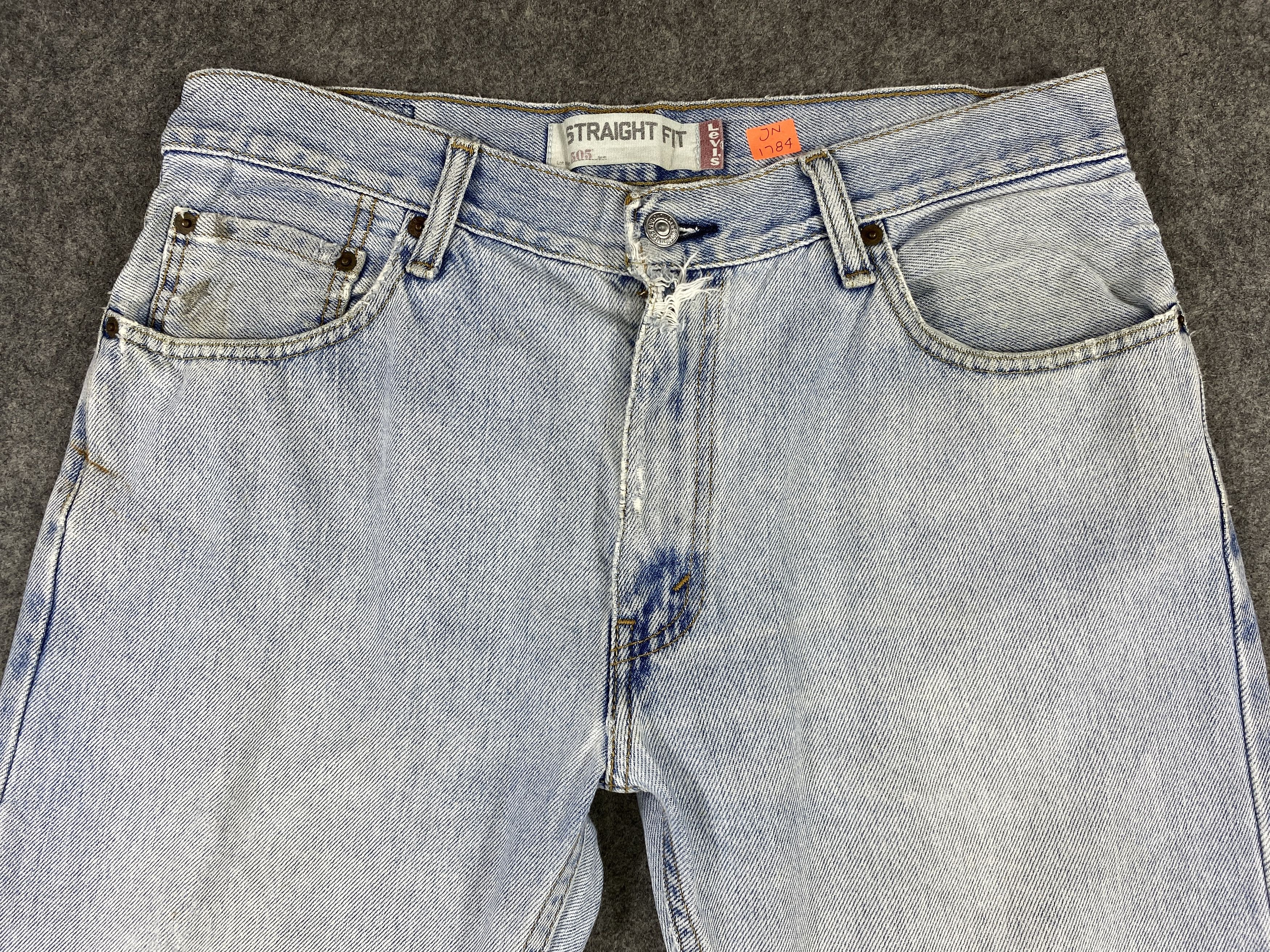 Levi's Light Blue Wash Vintage Levi's 505 33x29.5 Denim -JN1784 Size US 33 - 3 Thumbnail