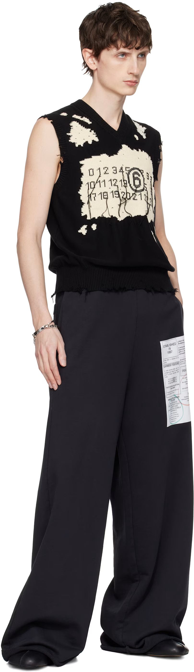 MM6 × Maison Margiela MM6 Maison Margiela Silver Tiered Bracelet Size ONE SIZE - 4 Thumbnail