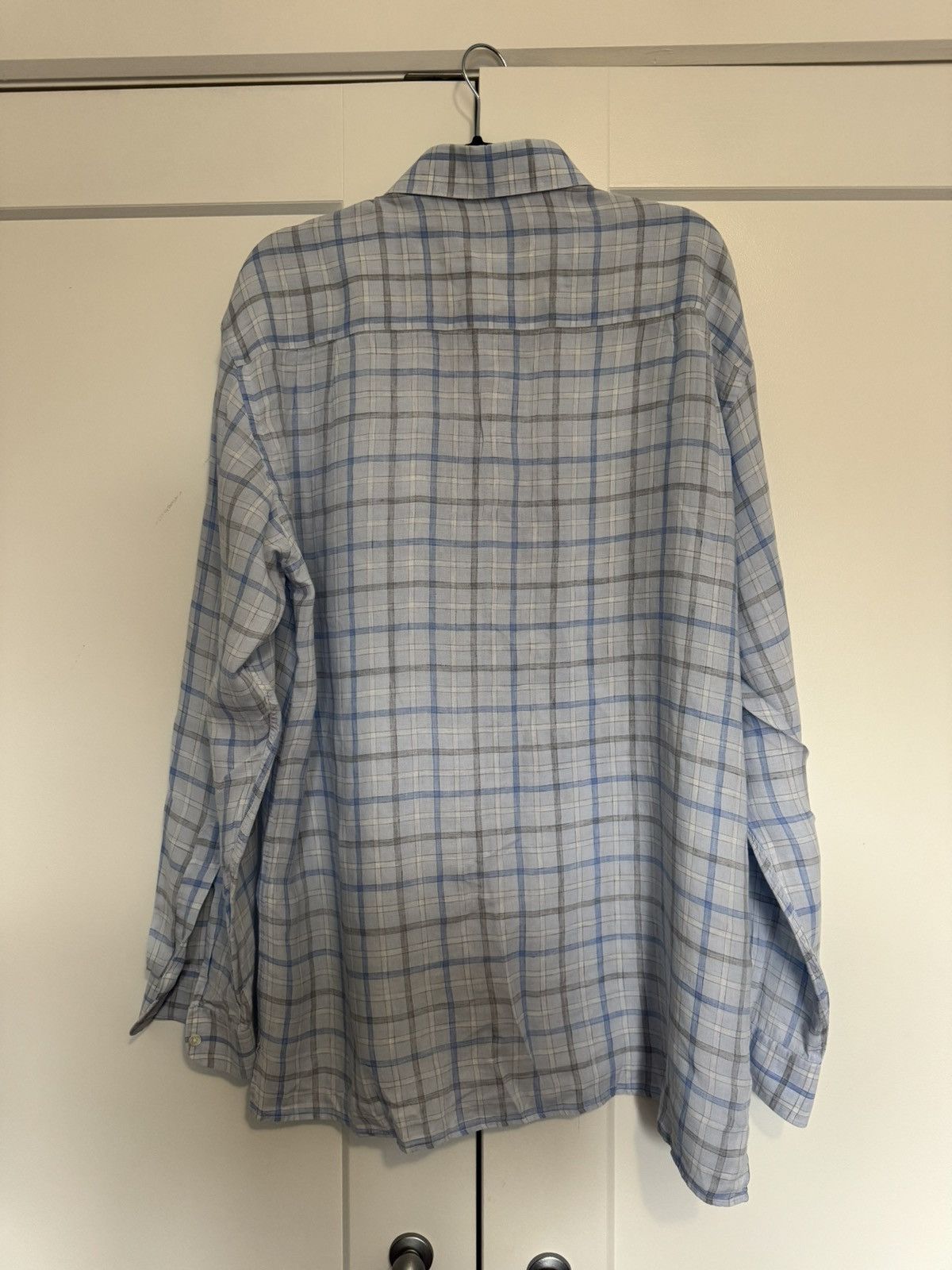 Ermenegildo Zegna Zegna Checkered Shirt Men’s Size US XL / EU 56 / 4 - 2 Thumbnail