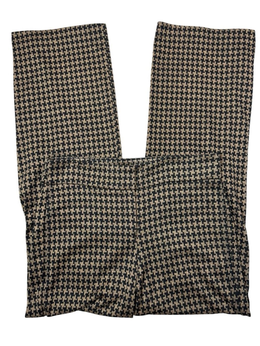 Other 7Th Avenue New York & Company Jersey Houndstooth Brown Trou Size 32" / US 10 / IT 46 - 3 Thumbnail