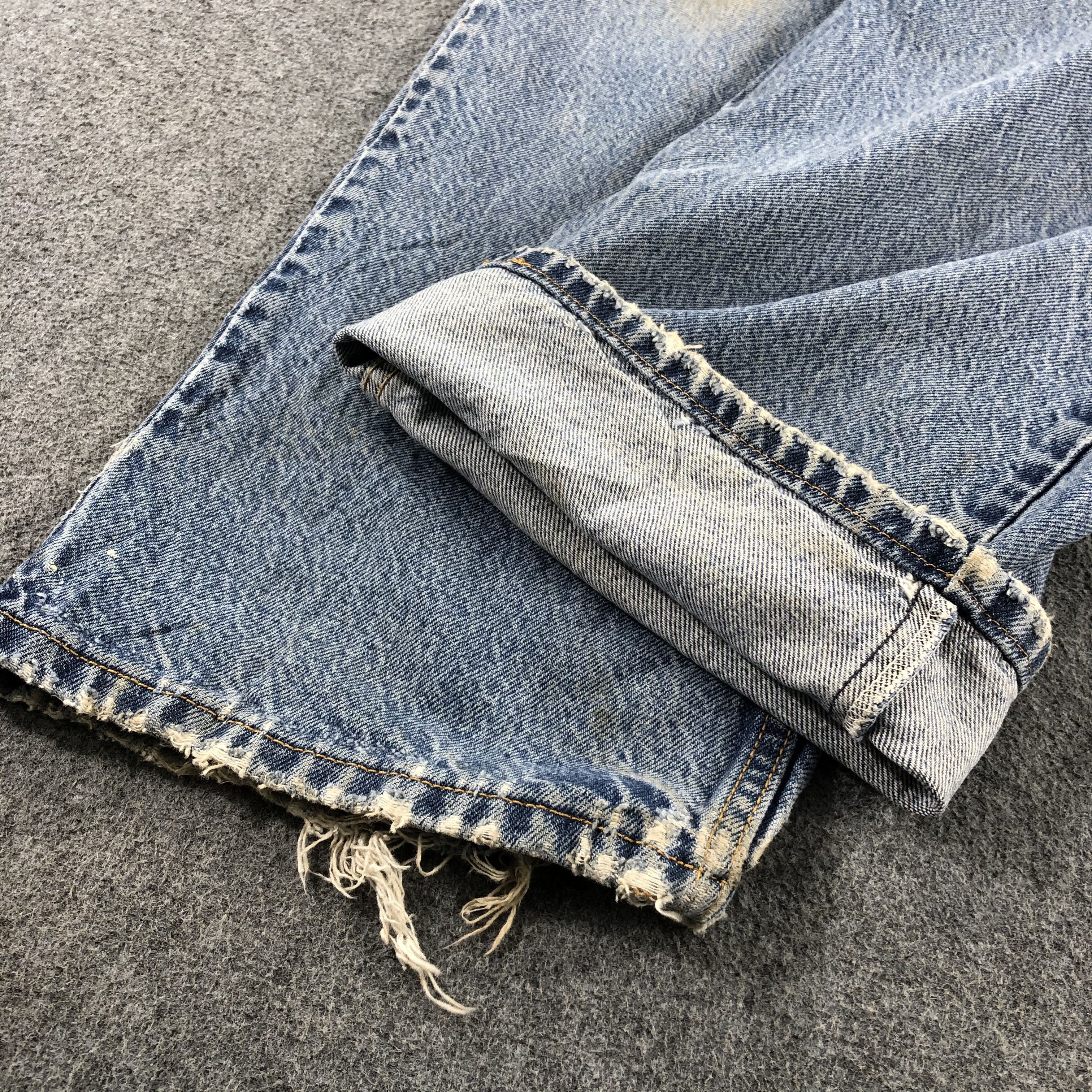 Levi's Vintage Blue Wash Levis 505 Jeans-J2619 Size US 43 - 7 Thumbnail
